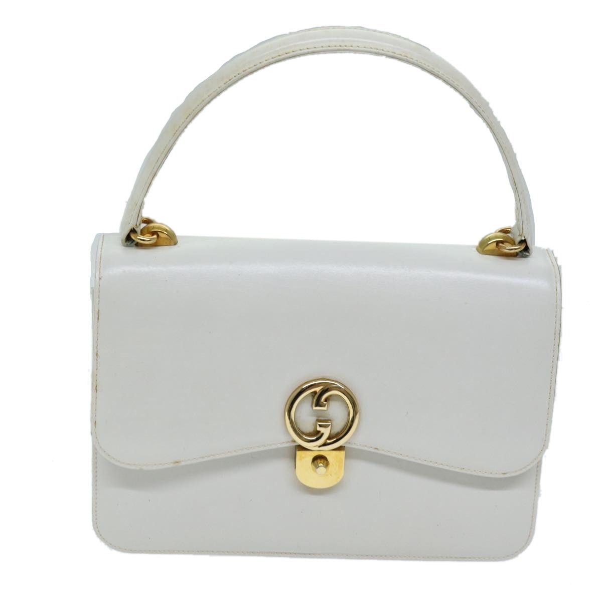 Gucci GUCCI Hand Bag Leather White Size ONE SIZE - 13 Thumbnail