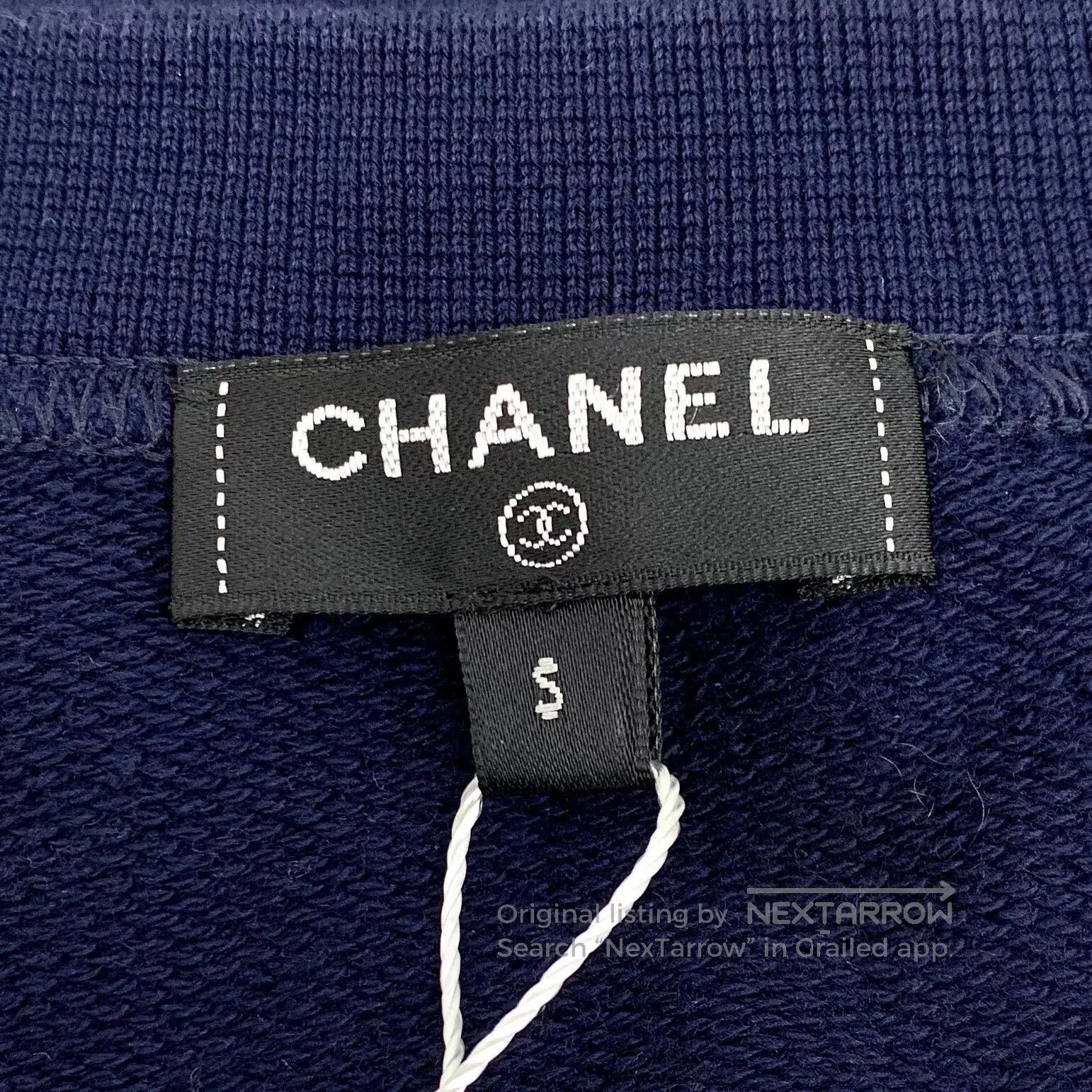 Chanel dark blue chanel cotton short sleeve t-shirt. Size US S / EU 44-46 / 1 - 6 Thumbnail