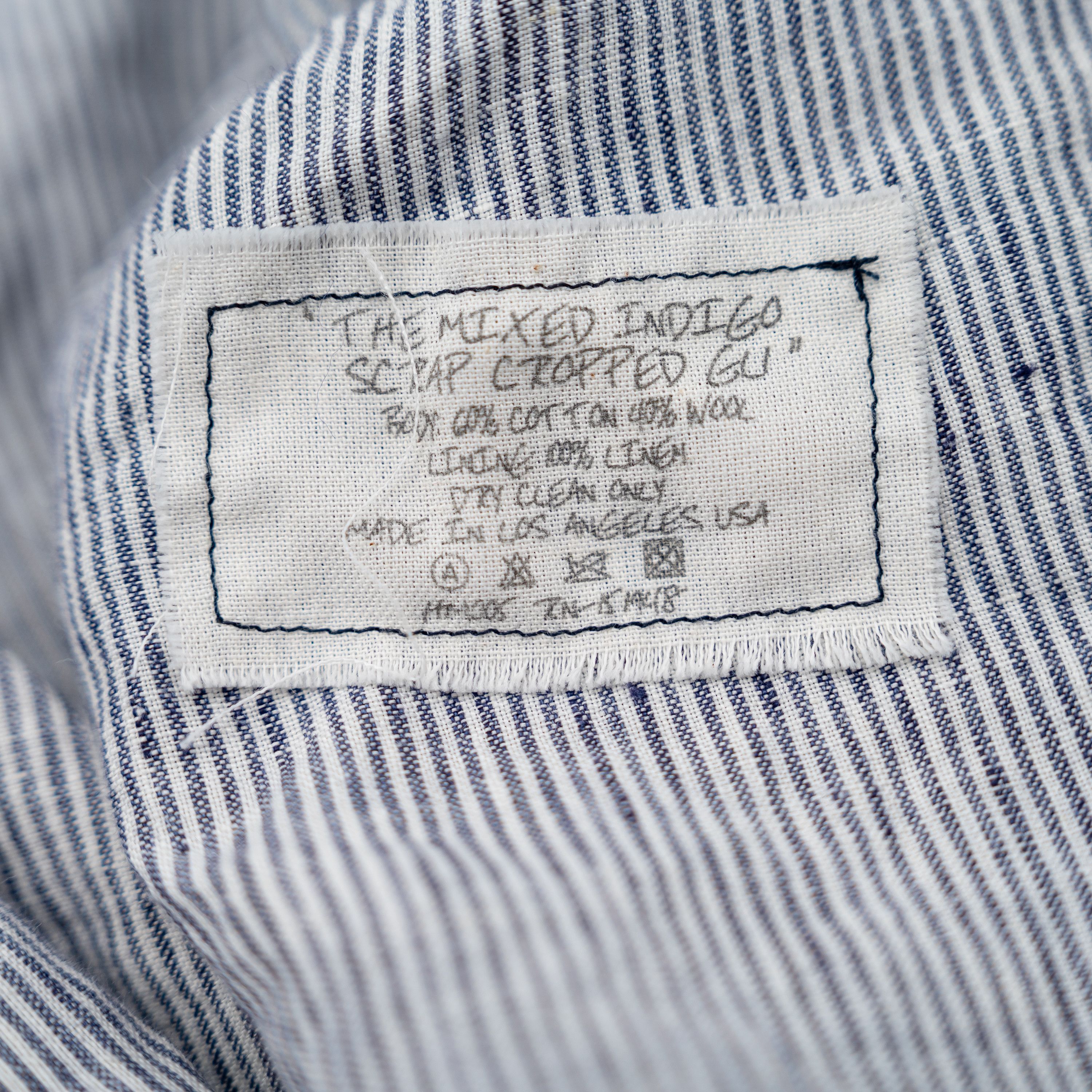 Greg Lauren size 4 - Greg Lauren Mixed Blues GL1 cropped jacket denim Size US XL / EU 56 / 4 - 9 Thumbnail