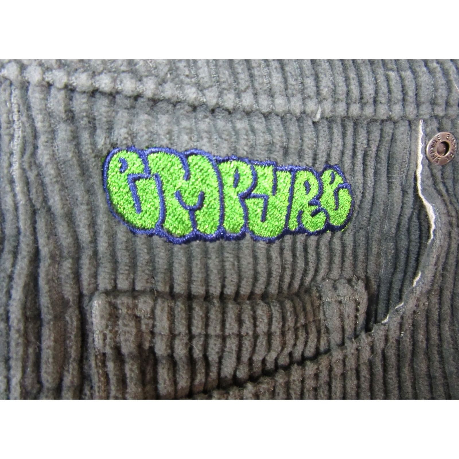 Empyre Empyre Pants Women Medium Green Corduroy Tori Baggy Straight Leg High Rise Stretch Denim? No—Corduroy insulated? Size 32" / US 10 / IT 46 - 6 Thumbnail