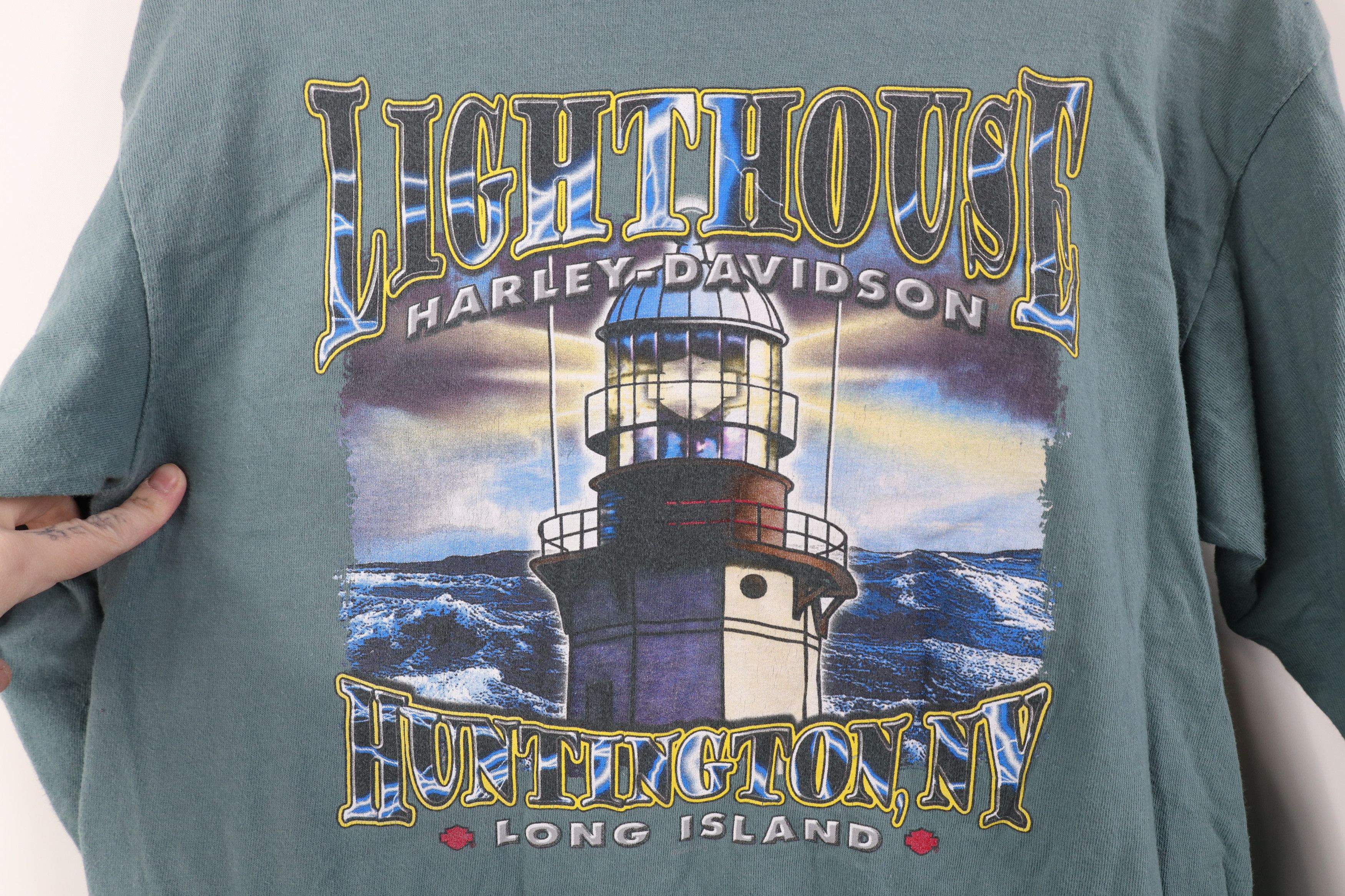 Harley Davidson Vintage Y2K 2000 Harley Davidson Long Sleeve T-Shirt USA Size US M / EU 48-50 / 2 - 12 Thumbnail
