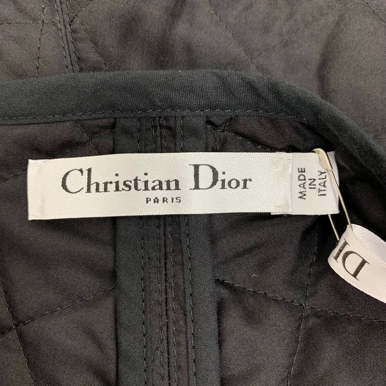 Dior Dior Black diamond plaid bee embroidery mulberry silk casua Size 24" / US 00 / IT 34 - 6 Thumbnail