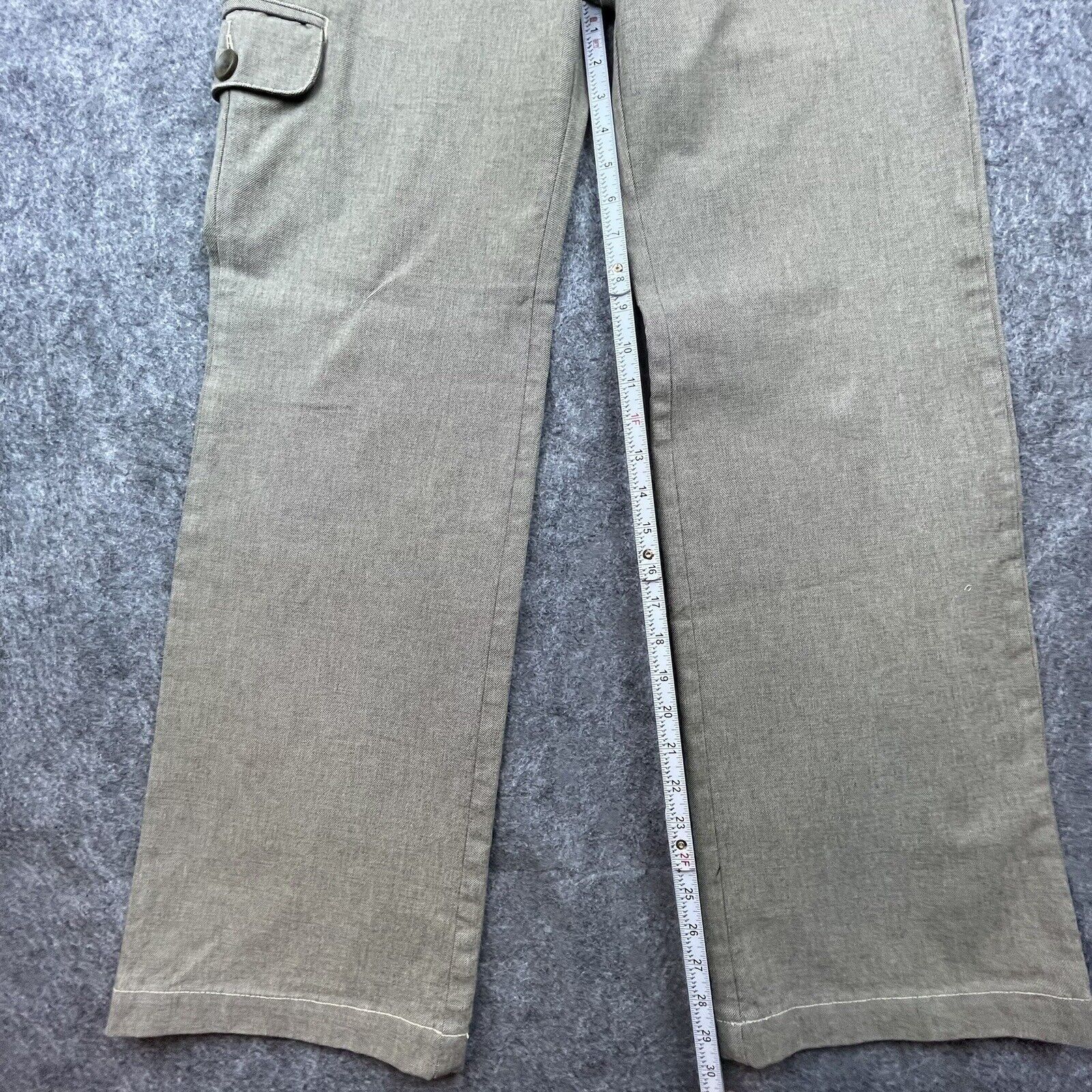 James Perse James Perse Pants Womens 27 Tan Tweed Twill Straight Career Size 27" / US 4 / IT 40 - 7 Thumbnail
