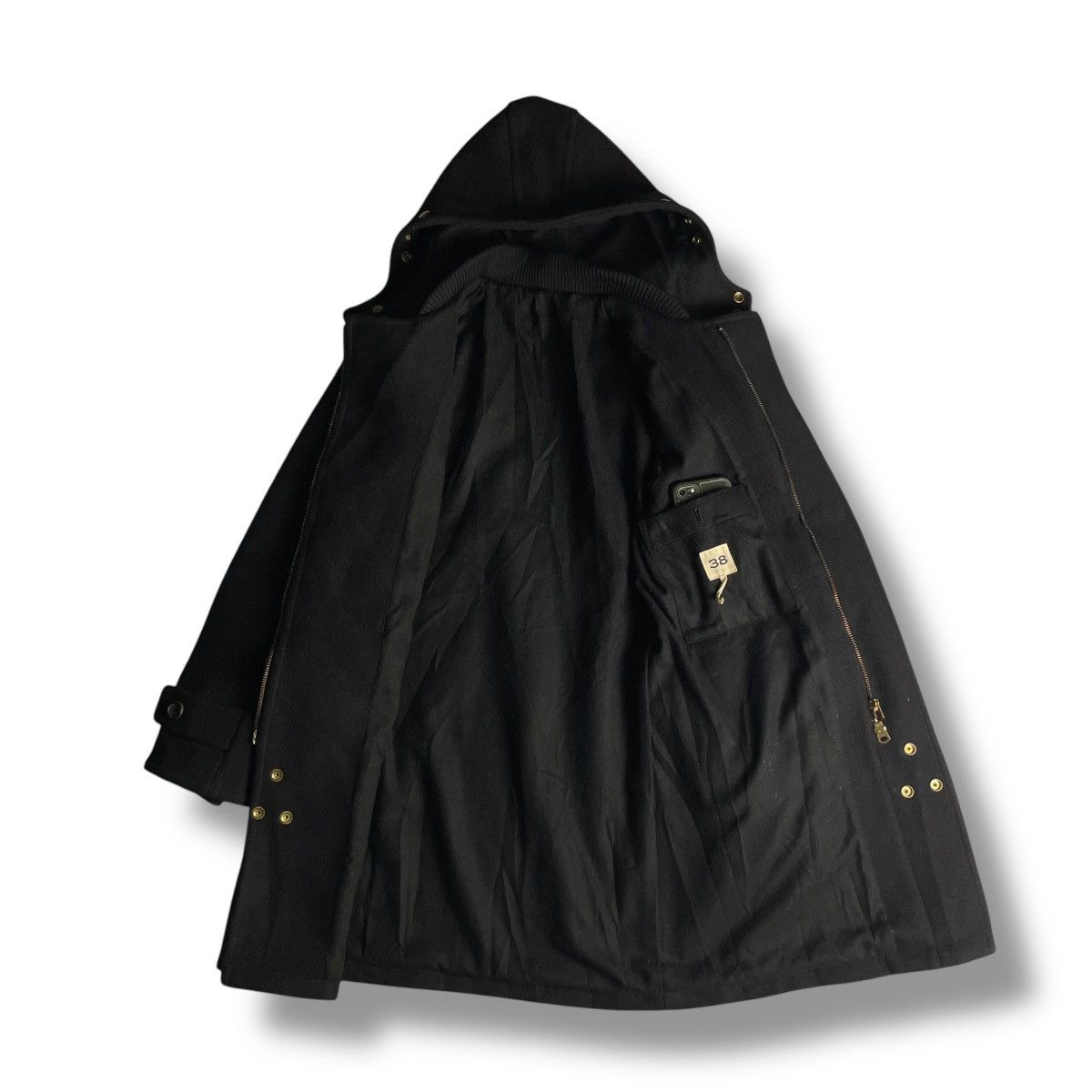 Japanese Brand × MasterPiece × SCYE 🇯🇵 MASTERPIECE x SCYE HOODED WOOL DUFFLE COAT Size US M / EU 48-50 / 2 - 13 Thumbnail