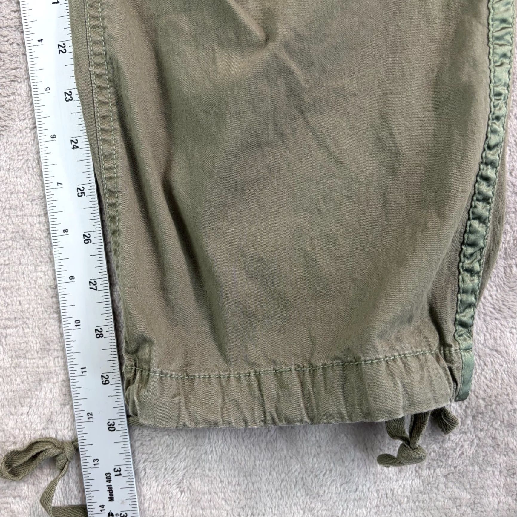 Abercrombie & Fitch VINTAGE Abercrombie & Fitch Baggy Cargo Paratrooper Pants Women M Green 90s Casual Mens Women Girls? Size 32" / US 10 / IT 46 - 5 Thumbnail