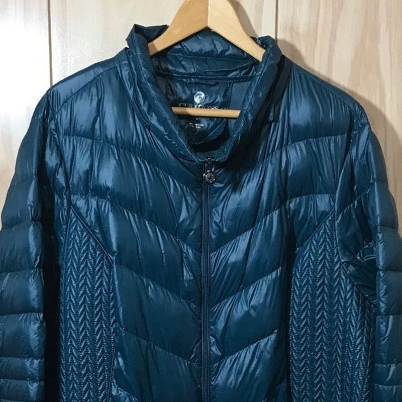 Other Curations Caravan Navy Blue Down Puffer Jacket Women 2X Size XXL / US 16-18 / IT 52-54 - 3 Thumbnail