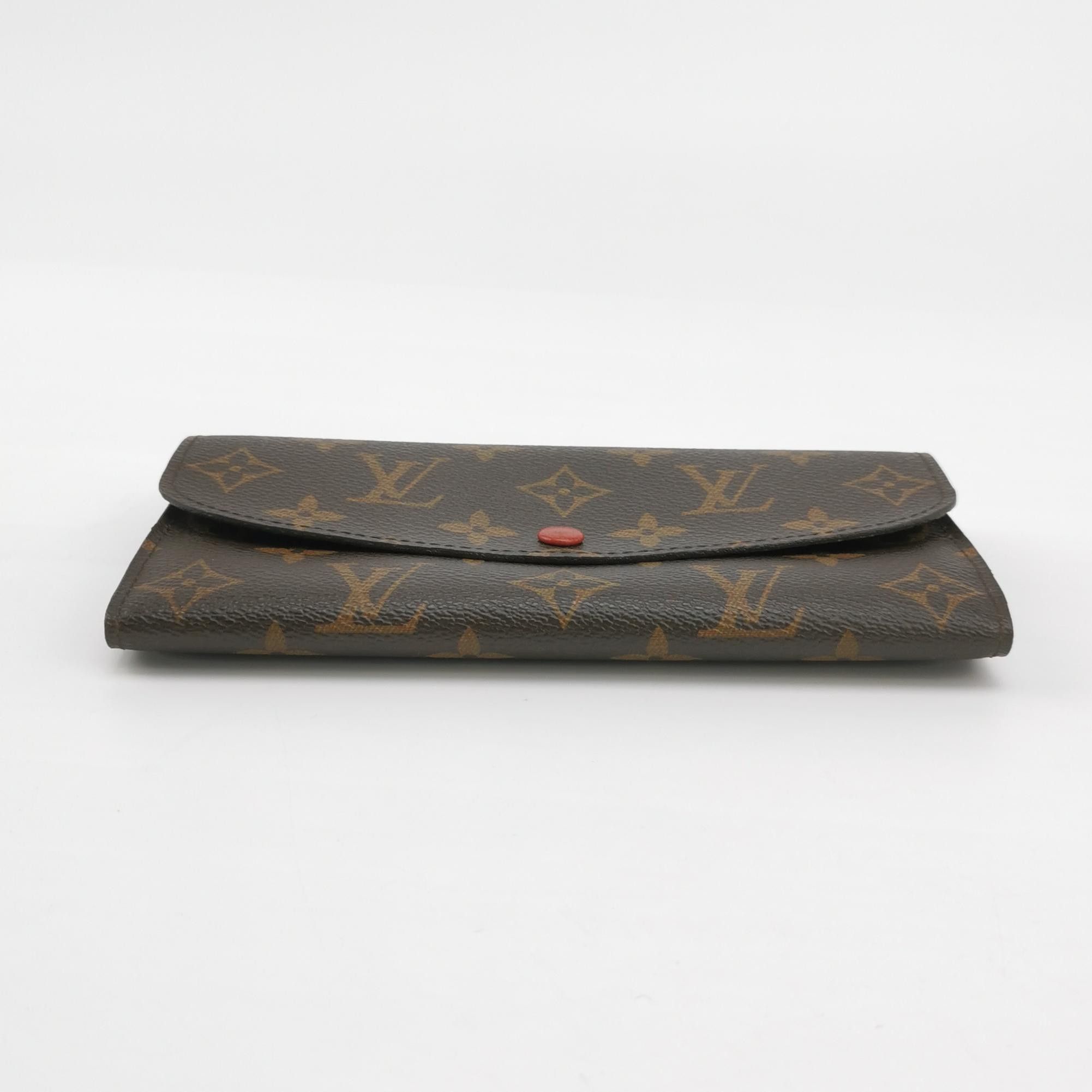 Louis Vuitton Louis Vuitton (LV) Emilie leather Monogram print snap walle Size ONE SIZE - 3 Thumbnail