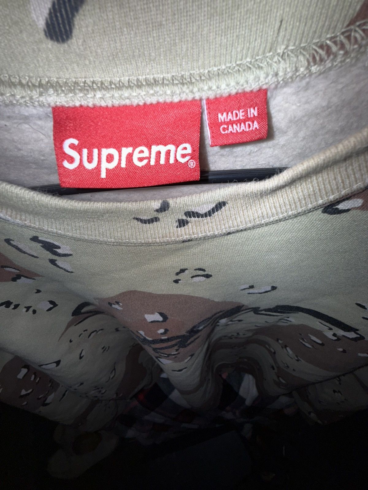 Supreme Supreme Camo Crewneck Size US L / EU 52-54 / 3 - 4 Thumbnail