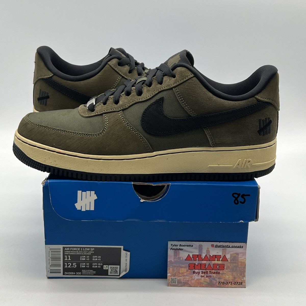 Nike Undefeated x Air Force 1 low ballistic Size US 11 / EU 44 - 1 Thumbnail