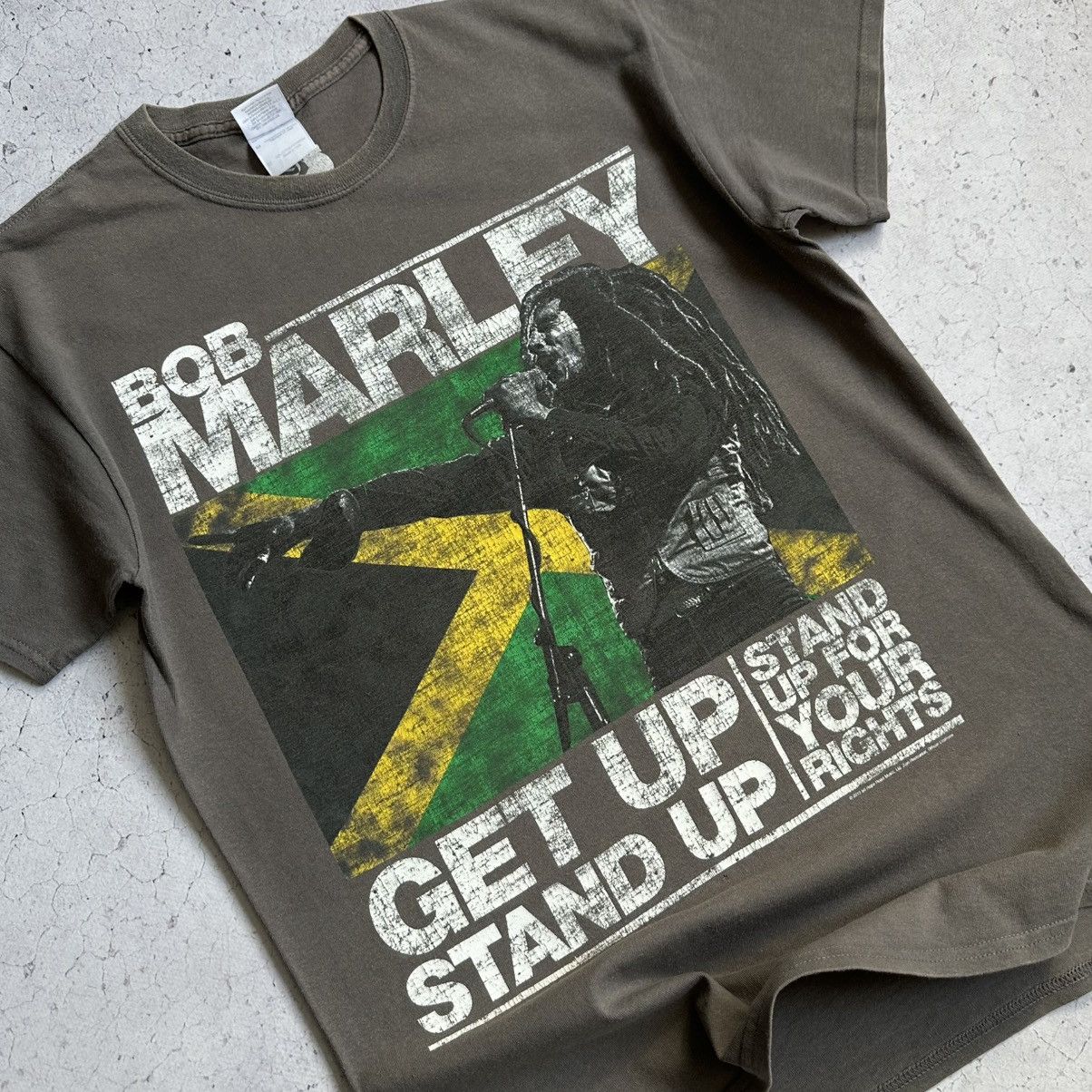 Band Tees × Bob Marley × Vintage Vintage y2k Bob Marley Reggae Tee Size US M / EU 48-50 / 2 - 2 Thumbnail