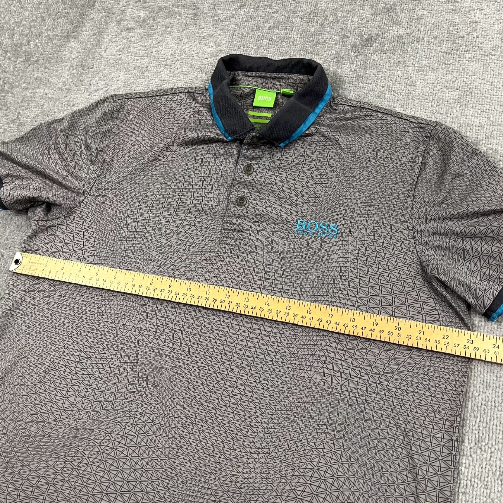 Hugo Boss HUGO BOSS Polo Shirt Mens XL Modern Fit Gray Casual Golf Activewear Size US XL / EU 56 / 4 - 6 Thumbnail