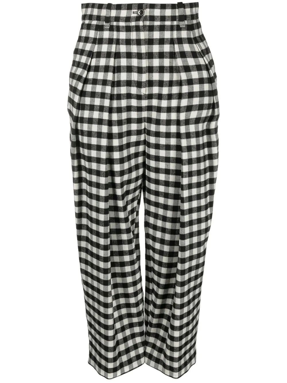 Kenzo o1y1025 Casual Pant in Black/White Size 26" / US 2 / IT 38 - 1 Thumbnail