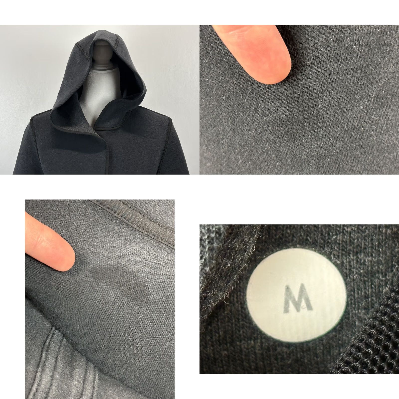 Lululemon Lululemon Jacket Womens Medium Black Gray Reversible Urban Horizons Hood READ Size M / US 6-8 / IT 42-44 - 8 Thumbnail