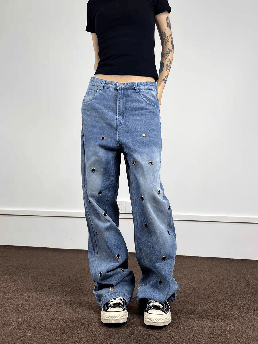 Jean Blue High Street Vintage Loose Jeans Size US 30 / EU 46 - 3 Thumbnail