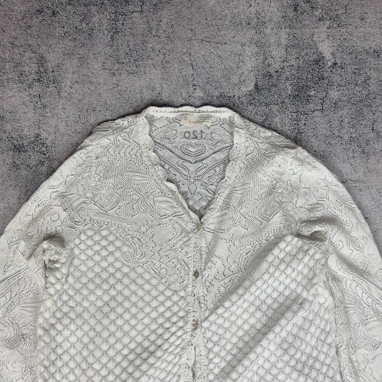 Odd Molly Odd Molly Cardigan Women's Size 3 Cotton White Long Sleeve` Size XS / US 0-2 / IT 36-38 - 2 Thumbnail
