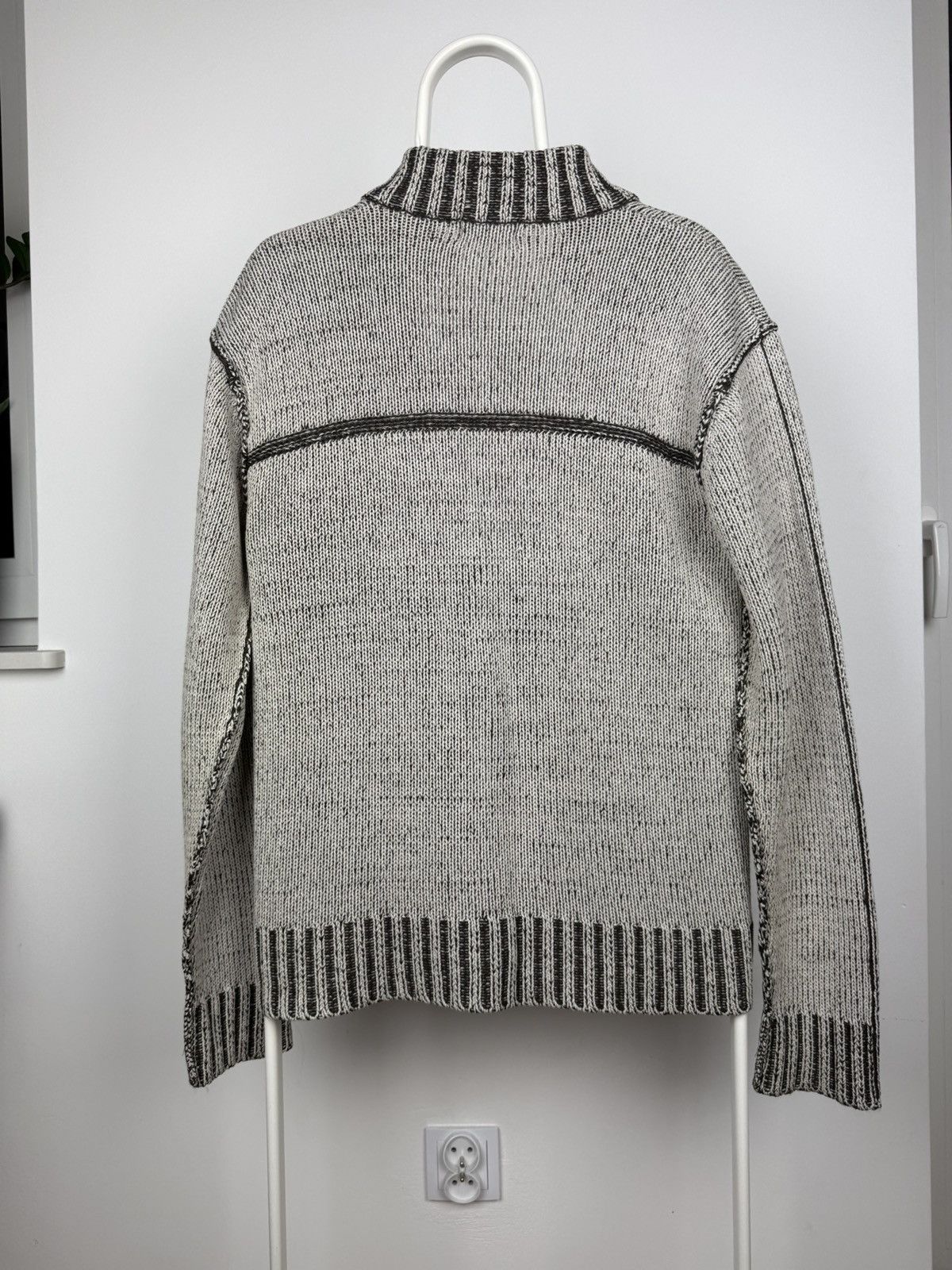 Japanese Brand Avant Garde Japan knit zip sweater Size US L / EU 52-54 / 3 - 10 Thumbnail