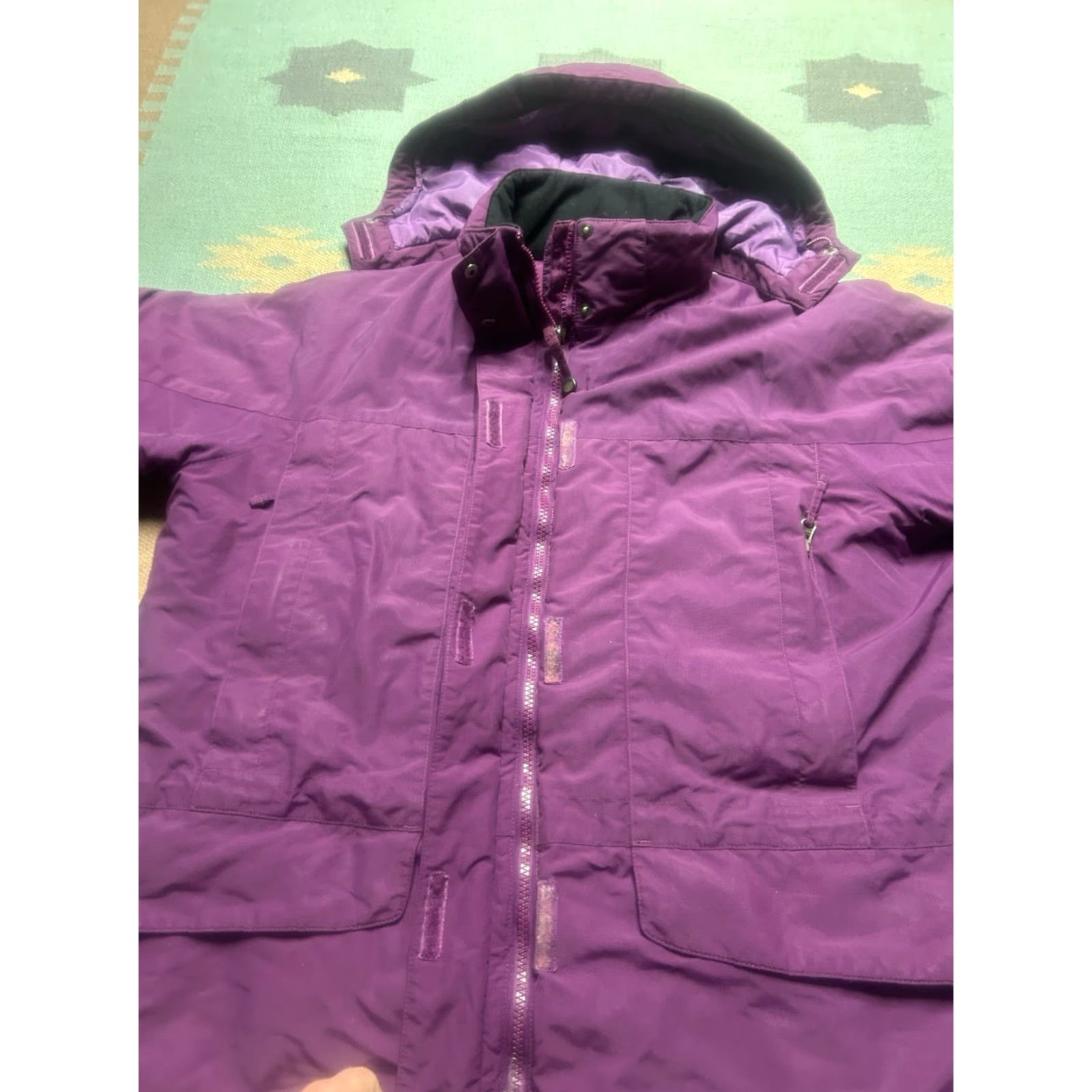 Vintage VINTAGE LL Bean hooded puffer jacket purple insulated ski snow Women’s 1X XL Jacket Hooded Winter Women’s XL Purple Nylon Ski G4 Size XL / US 12-14 / IT 48-50 - 6 Thumbnail