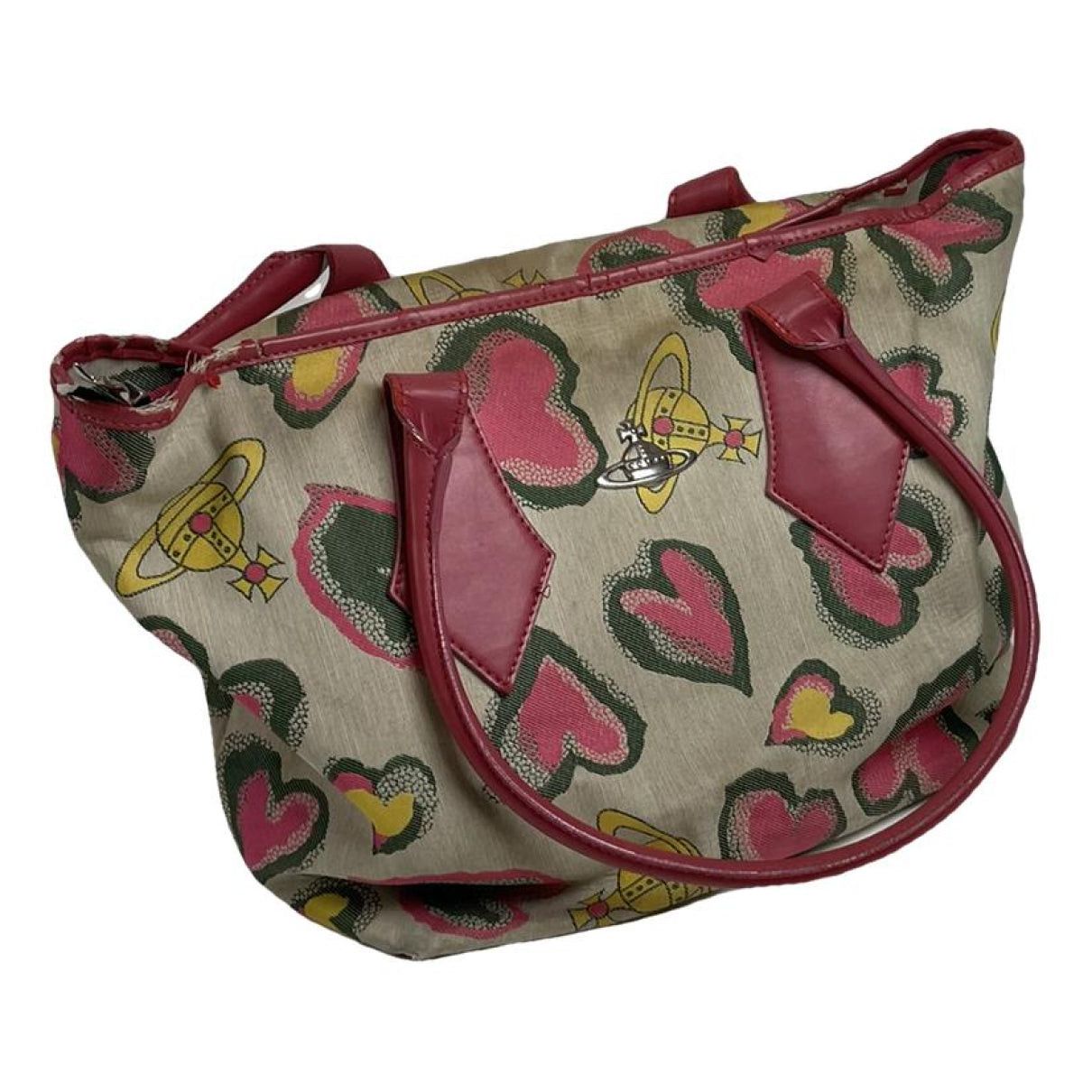 Vivienne Westwood Pink Leather Handbag Size ONE SIZE - 1 Thumbnail