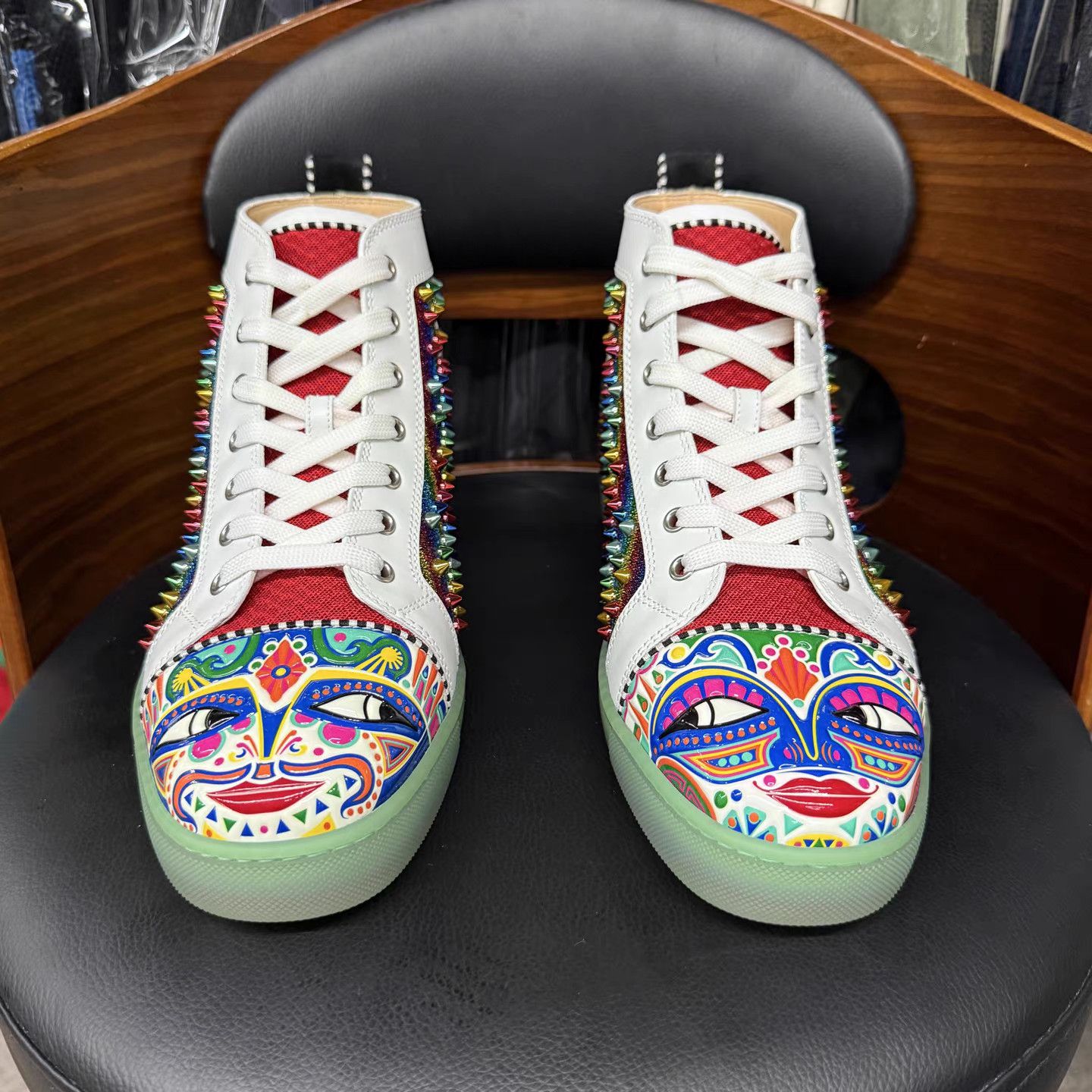 Christian Louboutin Christian Louboutin High-Top Sneakers K15 Size US 9.5 / EU 42-43 - 2 Thumbnail