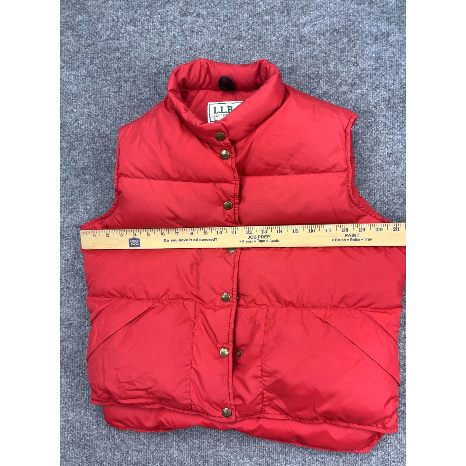 Vintage VINTAGE L.L.Bean Vest Mens Small Red Nylon Puffer Snap Front Outdoor Hiking Shirt Size US S / EU 44-46 / 1 - 3 Thumbnail
