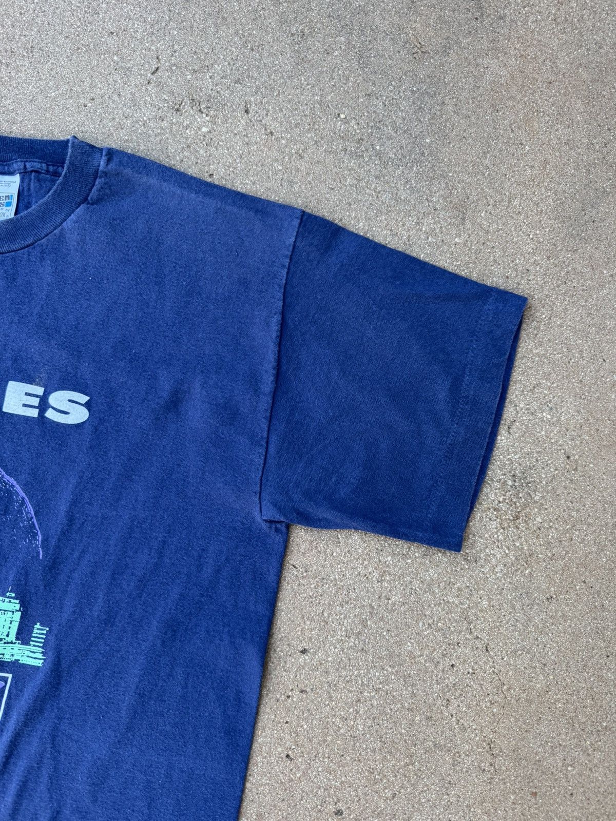 Band Tees × Vintage Vintage 1980's The Beatles At Liverpool Rock Concert Tee M/L Size US L / EU 52-54 / 3 - 3 Thumbnail