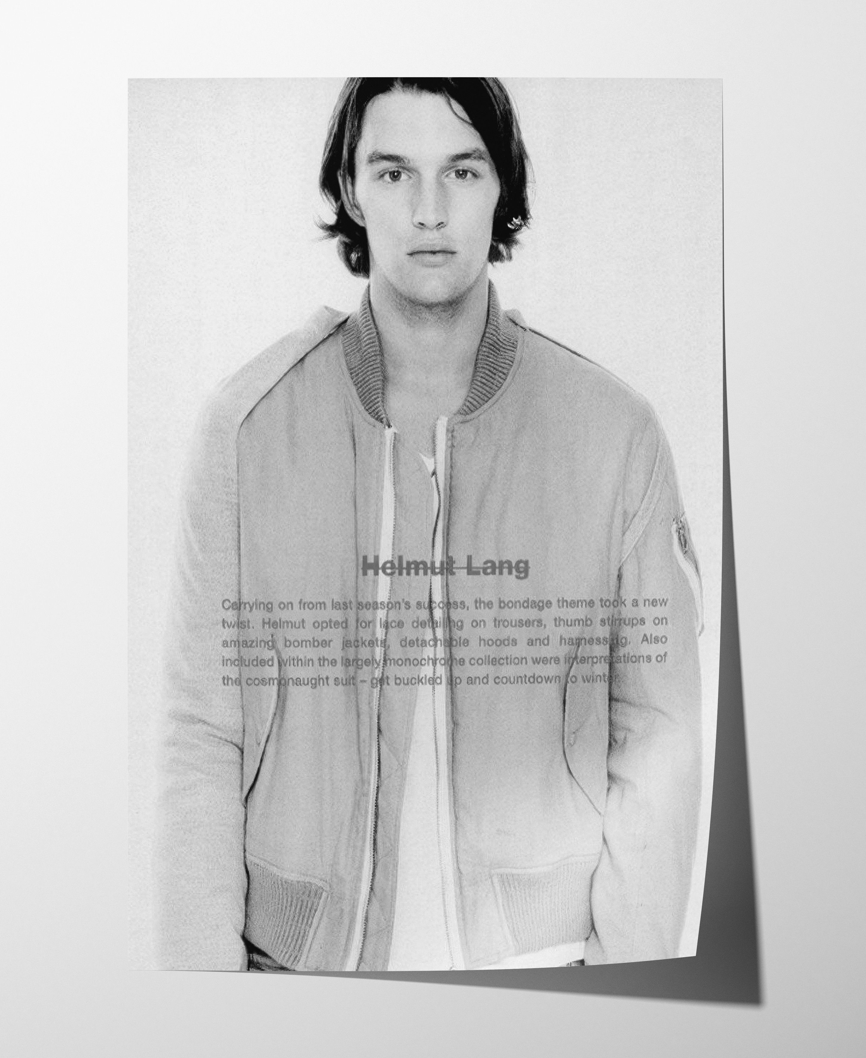 Helmut Lang 90s Helmut Lang Poster Gift Vintage Archive Lookbook Logo Size ONE SIZE - 3 Thumbnail