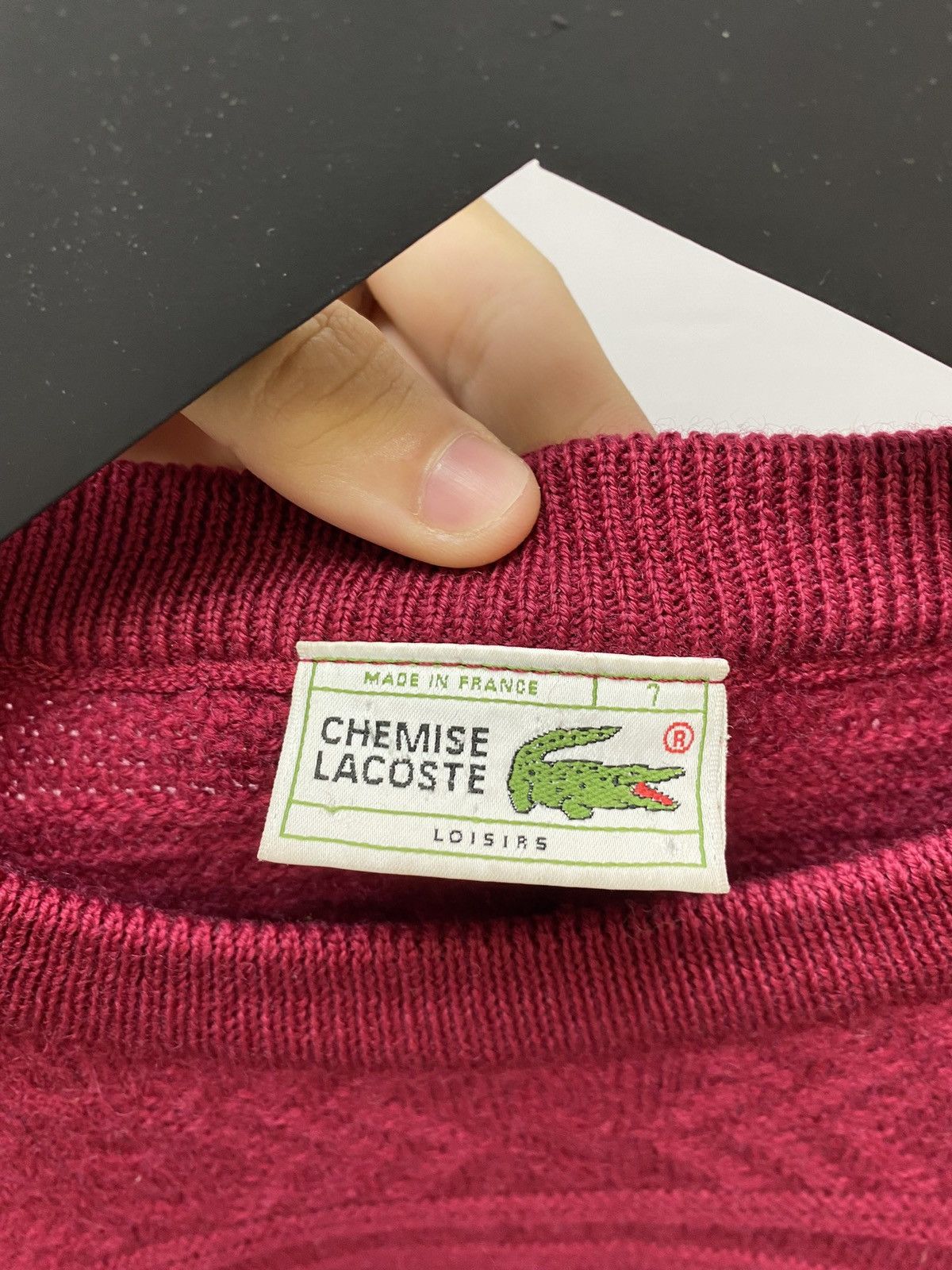 Lacoste × Vintage Chemise Lacoste Vintage Men’s Rare Wool Sweater Size US XL / EU 56 / 4 - 17 Thumbnail