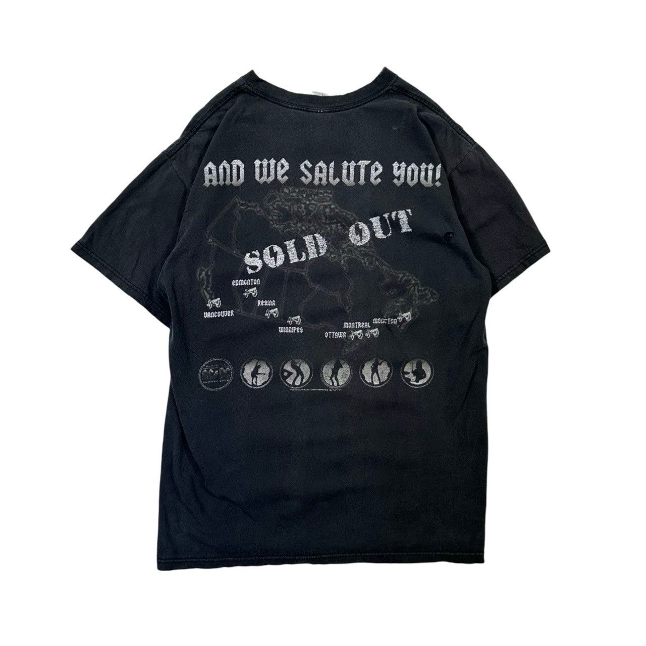 Vintage Vintage 00s ACDC Back in Canada Distressed Band T Shirt Size US L / EU 52-54 / 3 - 4 Thumbnail