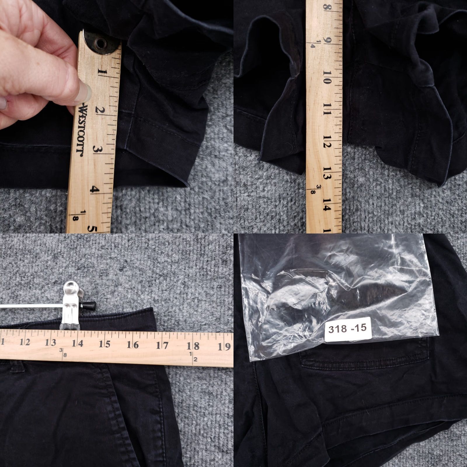 Gap Gap Shorts Womens 8 Black Chino Mid-Rise 3" Flat Front Stretch Walking Casual Size 30" / US 8 / IT 44 - 8 Thumbnail