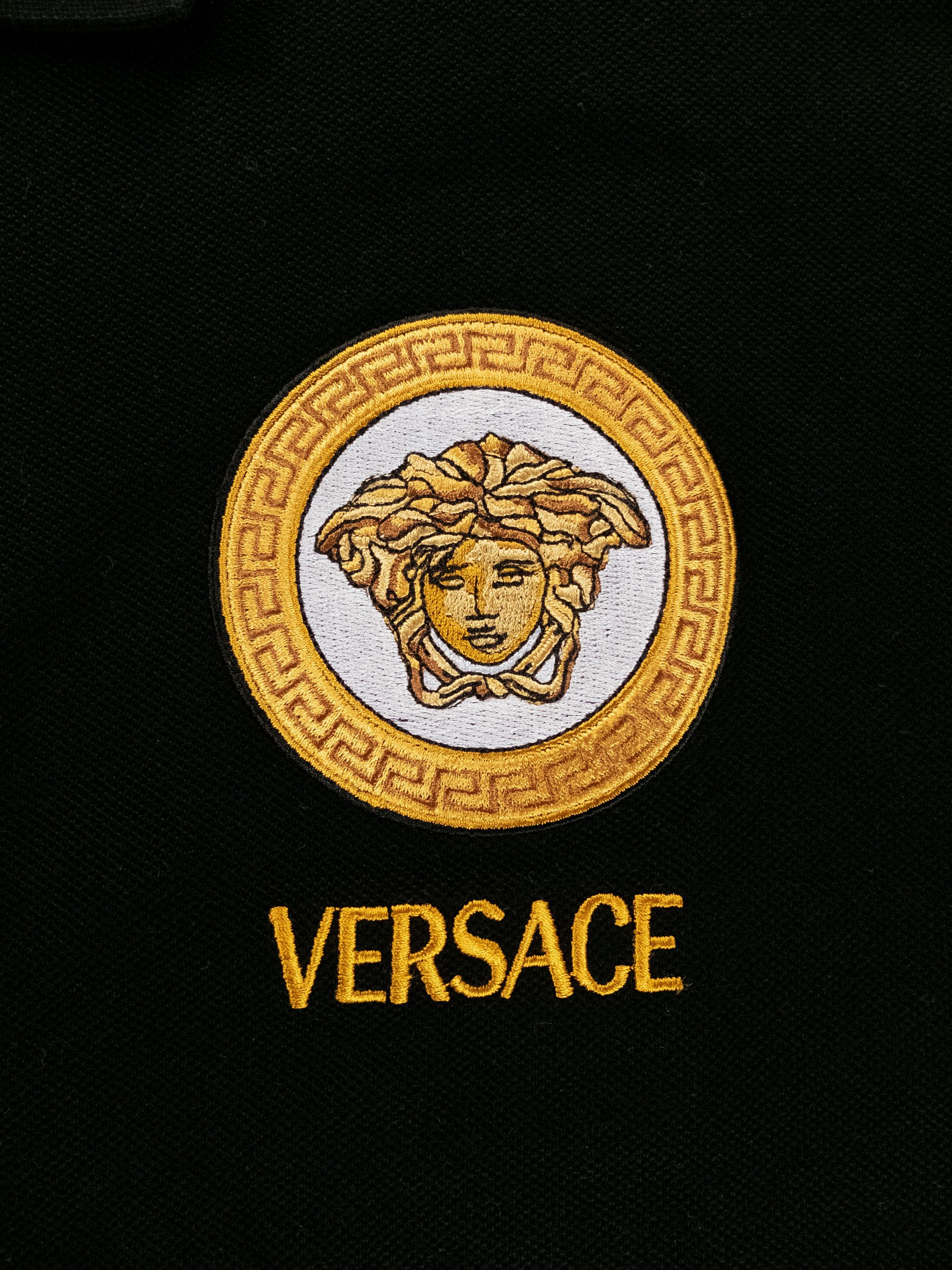Versace VERSACE black Medusa logo embroidered polo shirt XL Size US XL / EU 56 / 4 - 5 Thumbnail