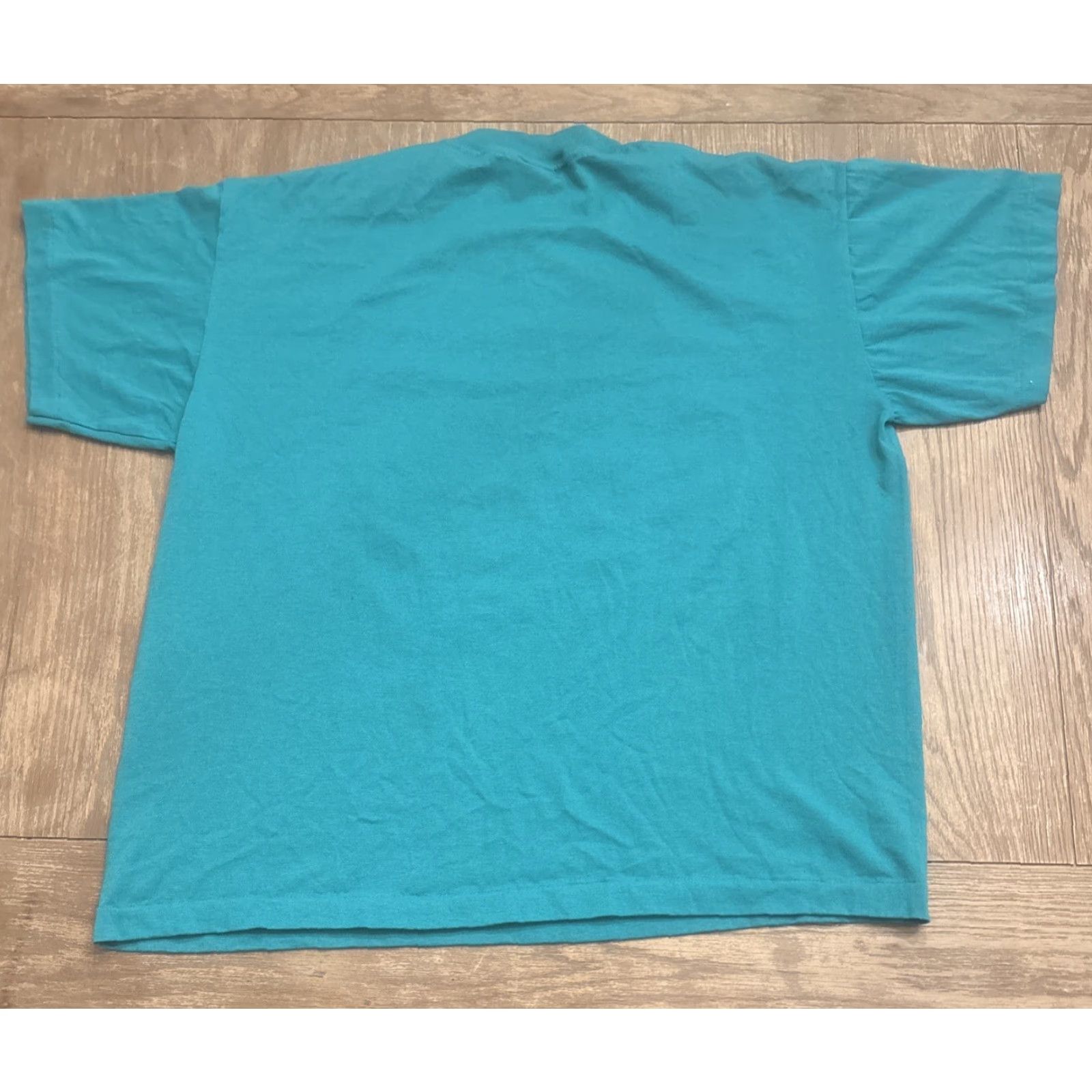 Vintage VINTAGE Florida Tourist Attractions T Shirt XL Teal 90s Hef-t Single Stitch Mens Shirts Size US XL / EU 56 / 4 - 8 Thumbnail