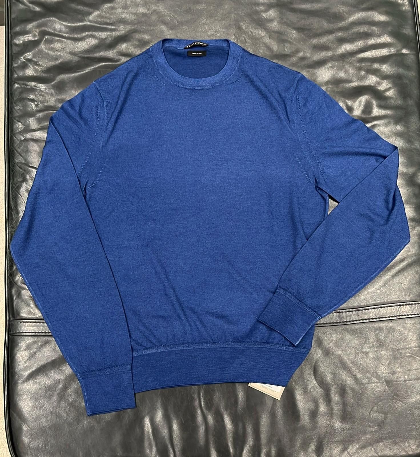 Tom Ford o1loc1c0825 GIRO100 Crewneck Sweater in Blue Size US M / EU 48-50 / 2 - 1 Preview
