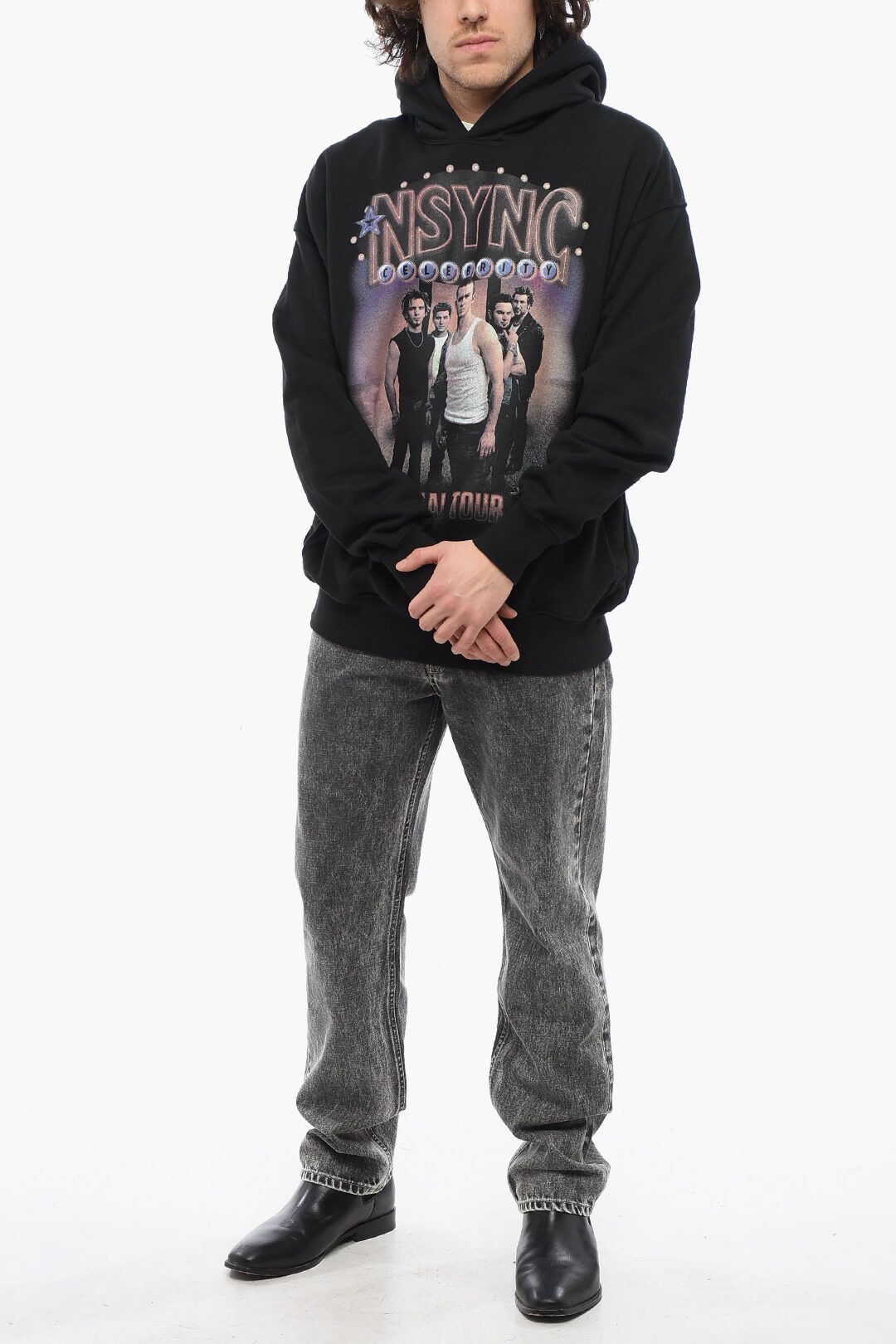 1989 STUDIO og1mm0725 Brushed Cotton Hoodie in Black Size US XL / EU 56 / 4 - 4 Thumbnail