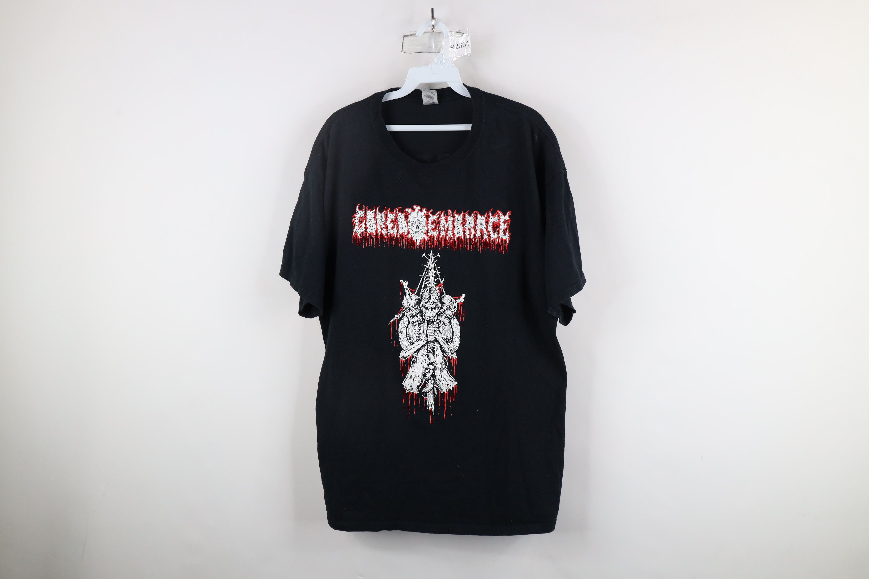 Vintage Streetwear Zombie Gored Embrace Metal Band T-Shirt Black Size US XL / EU 56 / 4 - 1 Thumbnail
