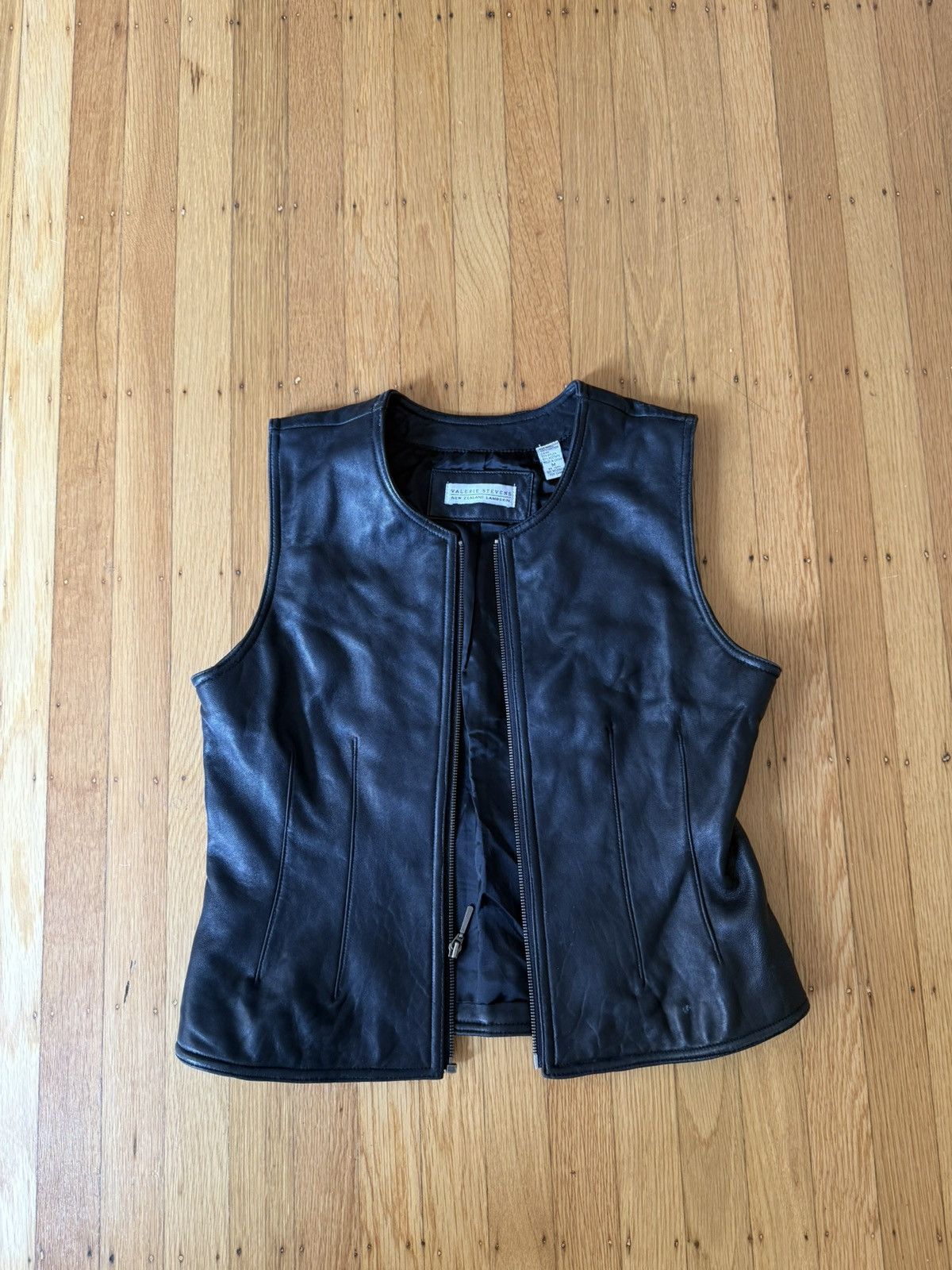 Other Valerie Stevens Black Leather Vest Size M / US 6-8 / IT 42-44 - 1 Thumbnail