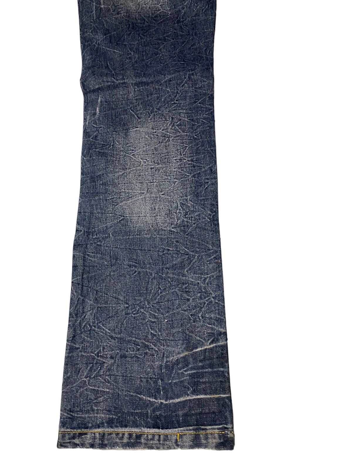 If Six Was Nine Lowbox Buckle Glitter Flared Seawash Jeans Size US 30 / EU 46 - 18 Thumbnail