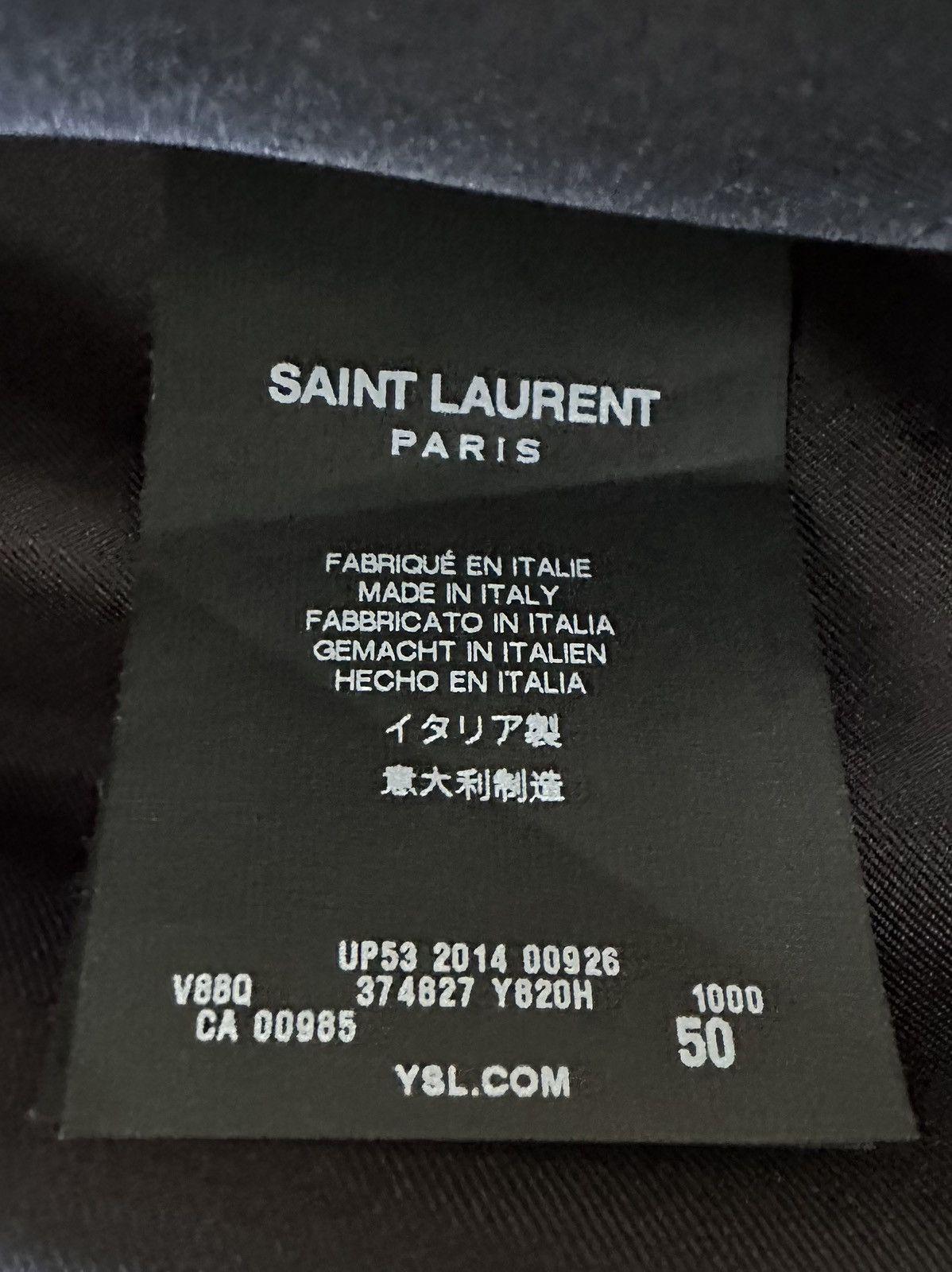 Saint Laurent Paris Saint Laurent Satin Bomber Jacket Black SS15 Hedi Slimane Size US M / EU 48-50 / 2 - 4 Thumbnail