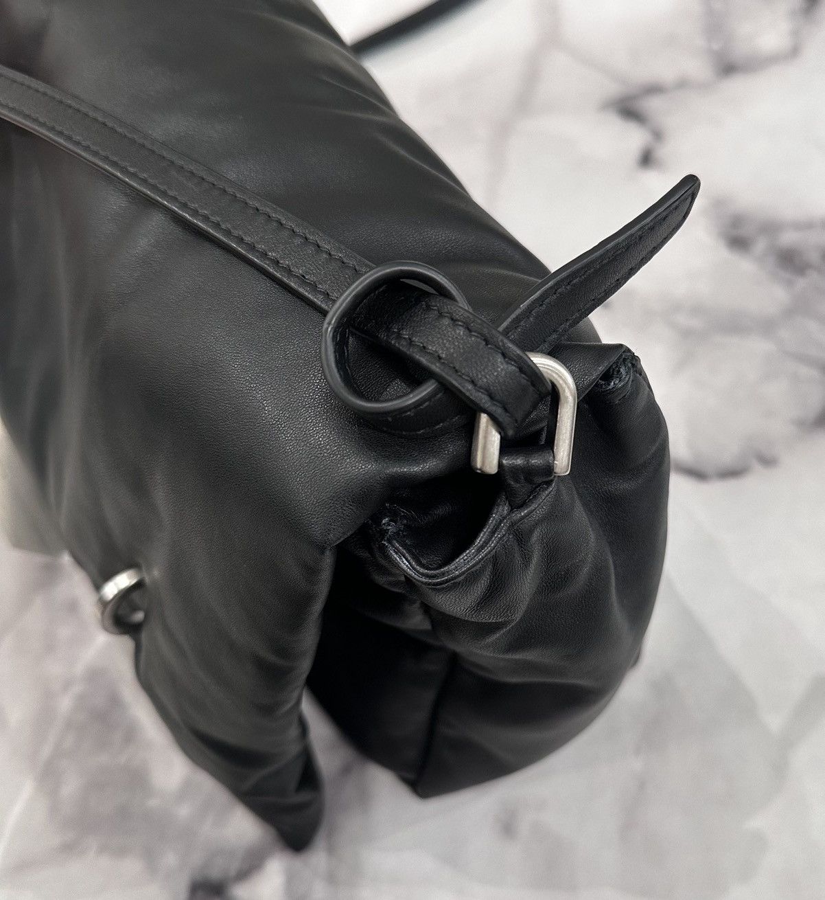 Rick Owens RICK OWENS BLACK LEATHER PILLOW GRIFFIN CROSSBODY/CLUTCH Size ONE SIZE - 7 Thumbnail