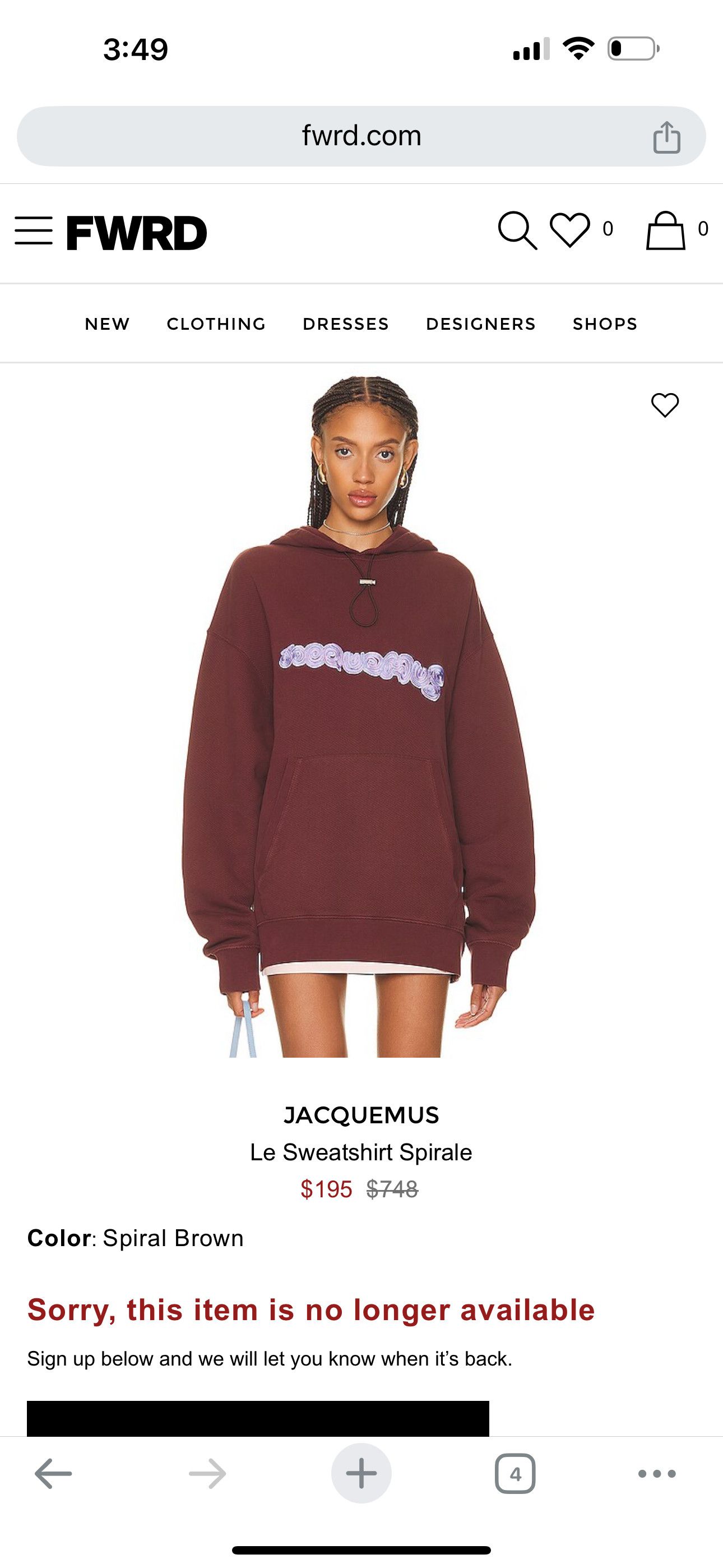 Jacquemus Jacquemus Le Sweatshirt Spirale Size M / US 6-8 / IT 42-44 - 1 Thumbnail