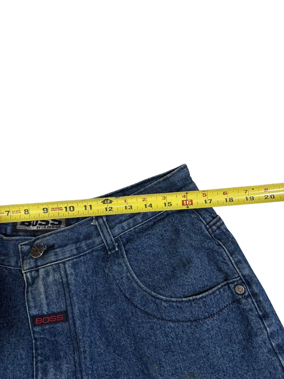JNCO Vintage Baggy Shorts Men 36 Blue Boss Denim Jorts Wide Leg Size US 36 / EU 52 - 11 Thumbnail