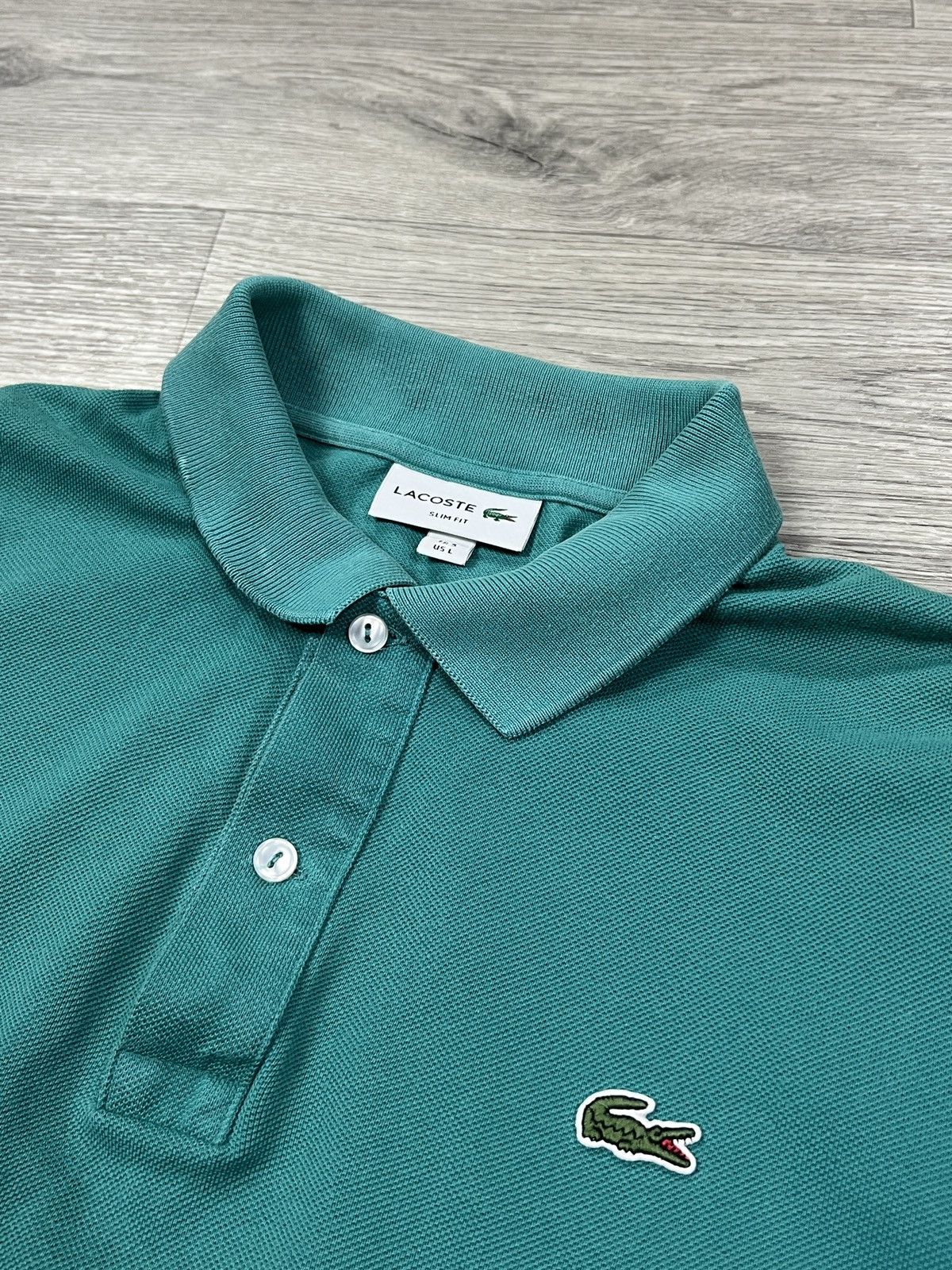 Lacoste Lacoste Men's Green Short Sleeve Polo Shirt Size 5 Large Size US L / EU 52-54 / 3 - 3 Thumbnail