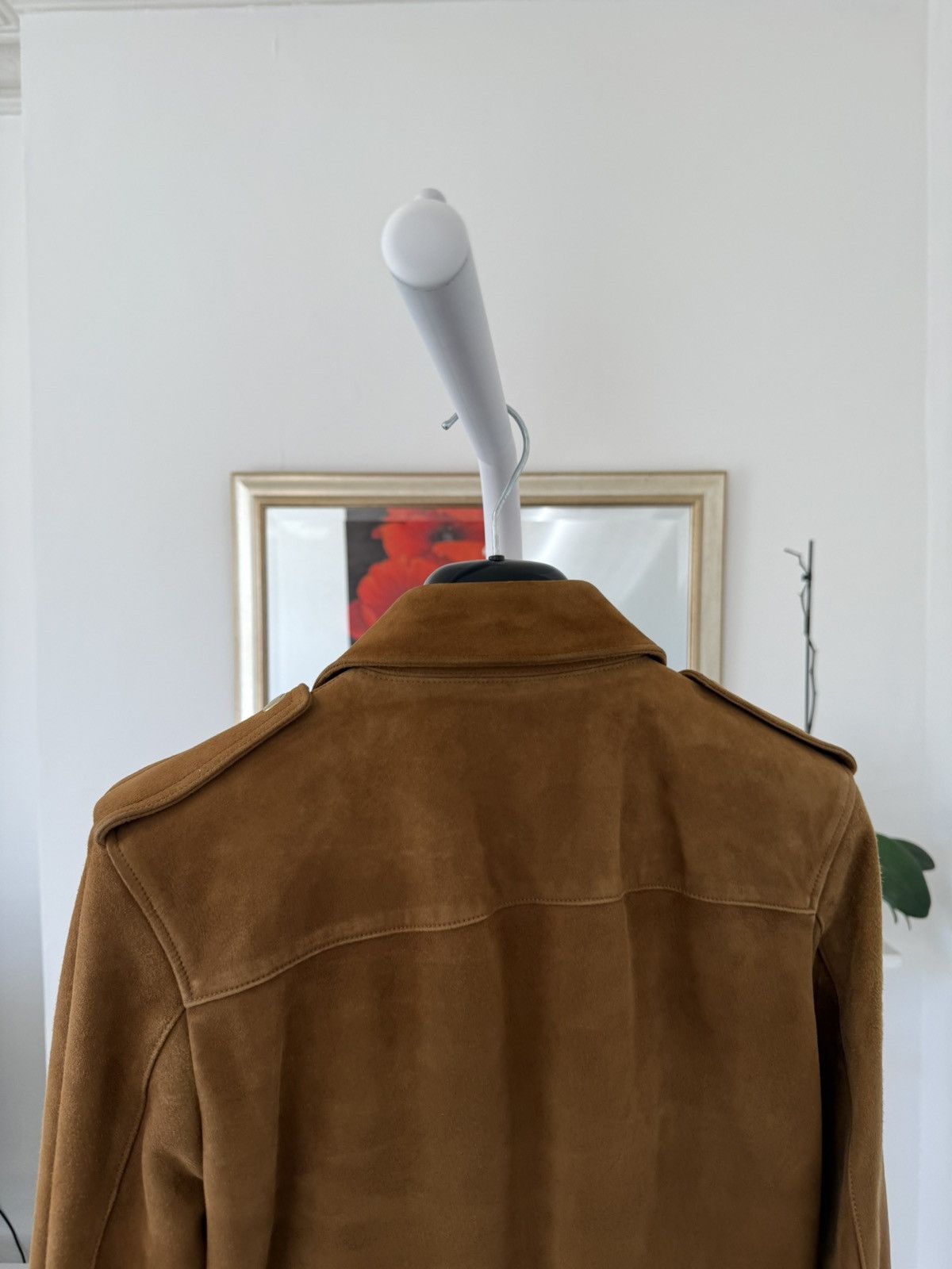 Hedi Slimane × Saint Laurent Paris FW13 Saint Laurent Goat Leather Tan Suede Jacket Size US M / EU 48-50 / 2 - 11 Thumbnail