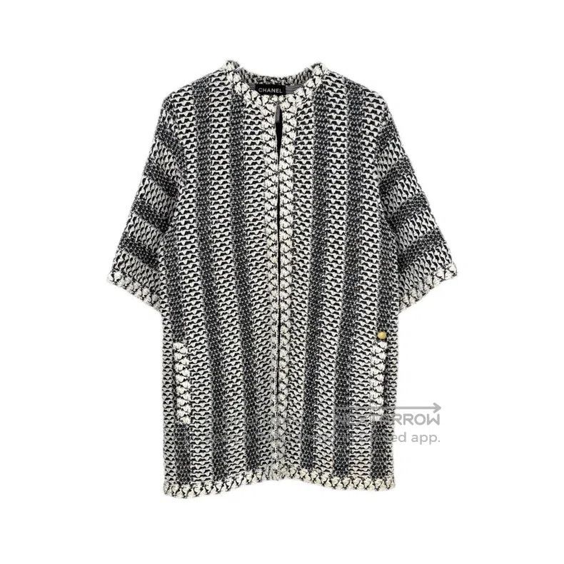 Chanel Chanel Dark gray and white heavy industry woven classic lo Size M / US 6-8 / IT 42-44 - 1 Thumbnail