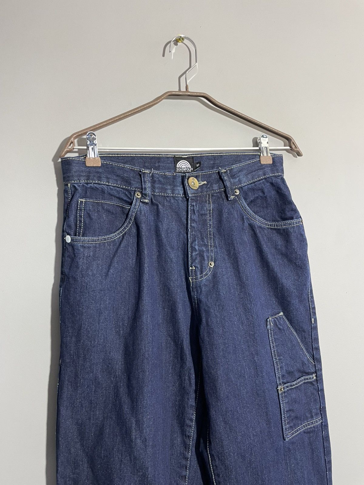 Southpole Y2K Southpole Big Logo navy blue denim pants size 30 Size US 30 / EU 46 - 3 Thumbnail
