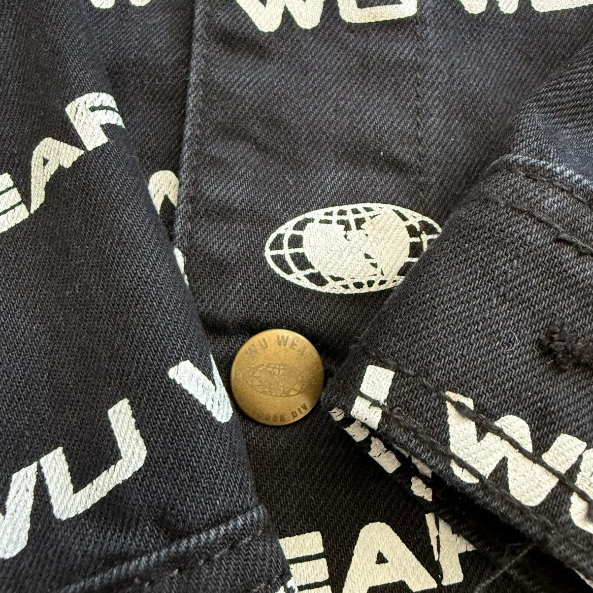 Wu-Tang Clan 🔴Wu-Wear Denim Jacket Size XL Wu-Tang Black Rare Rza Gza Size US XL / EU 56 / 4 - 6 Thumbnail