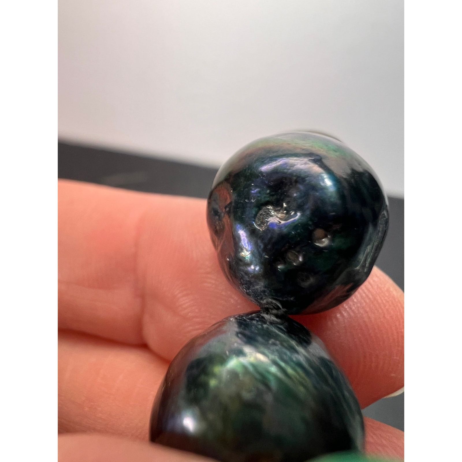 Other 13mm Cultured black pearl 22 inch necklace with 925 clasp Size ONE SIZE - 11 Thumbnail