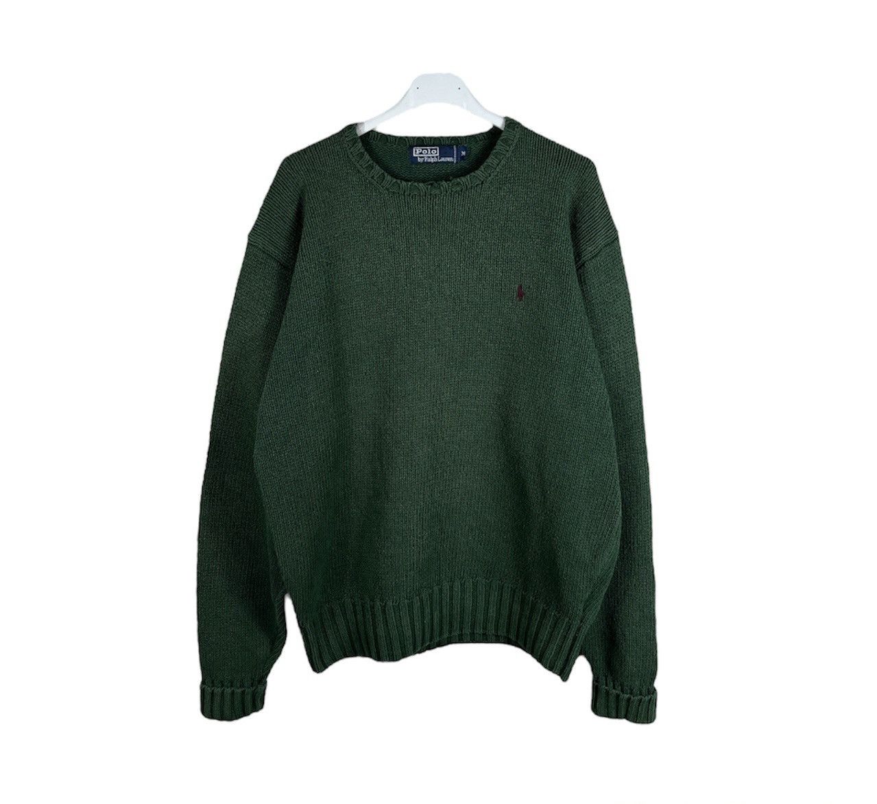 Polo Ralph Lauren × Vintage Vintage Polo by Ralph Lauren knit crewneck sweater forest Size US M / EU 48-50 / 2 - 1 Thumbnail