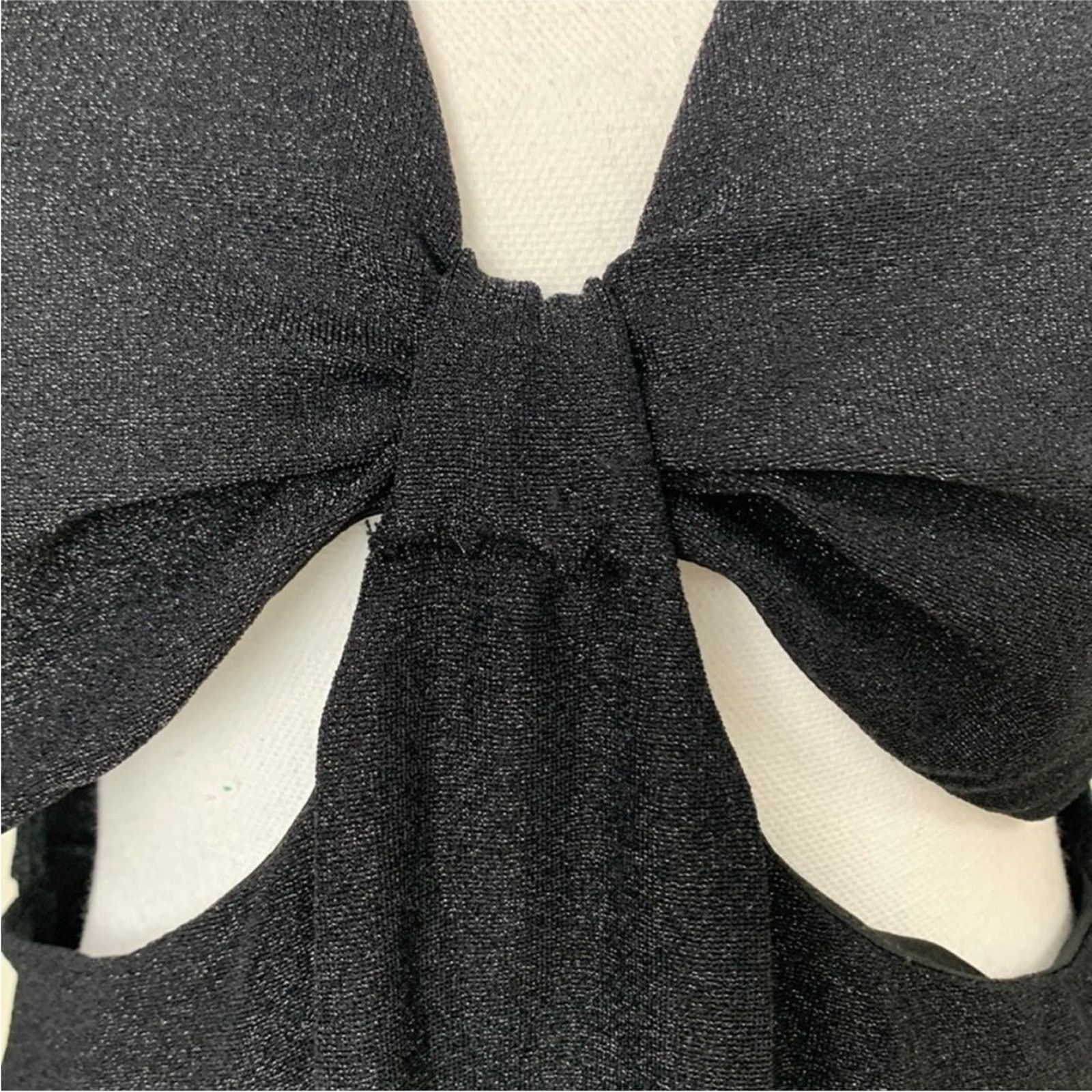 Target Basics NEW TARGET Wild Fable Black Sparkly Metallic Dress Cutouts Size XXL / US 16-18 / IT 52-54 - 8 Thumbnail