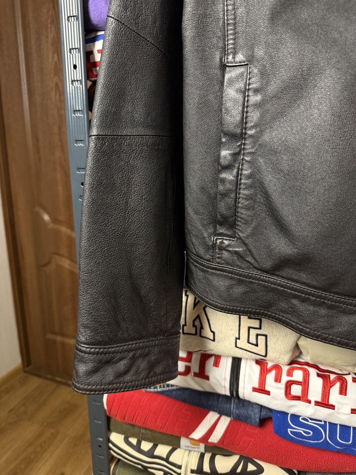 Giorgio Armani Armani Leather Jacket Multi Pocket Size 52 Size US L / EU 52-54 / 3 - 5 Thumbnail