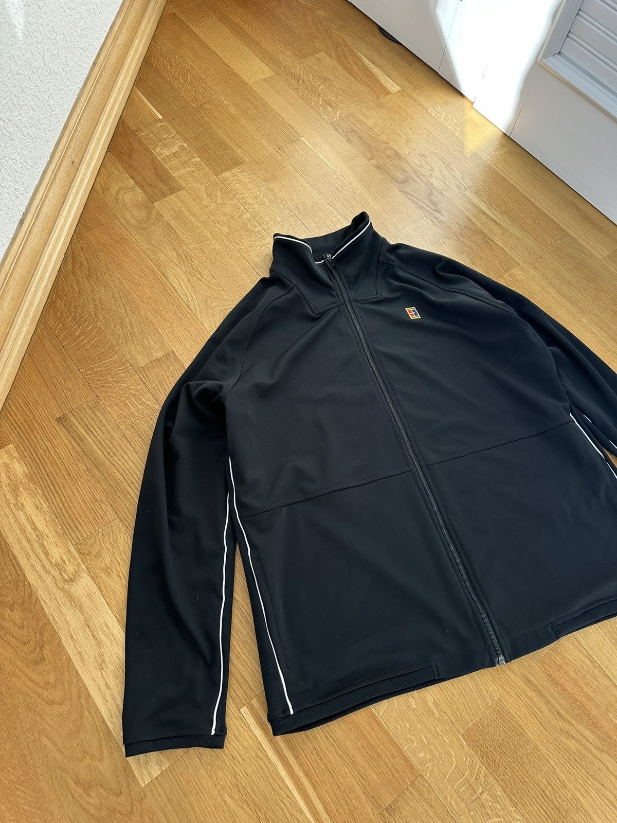 Nike Nike Court Zip Jacket Logo Black Fit Size US XL / EU 56 / 4 - 4 Thumbnail